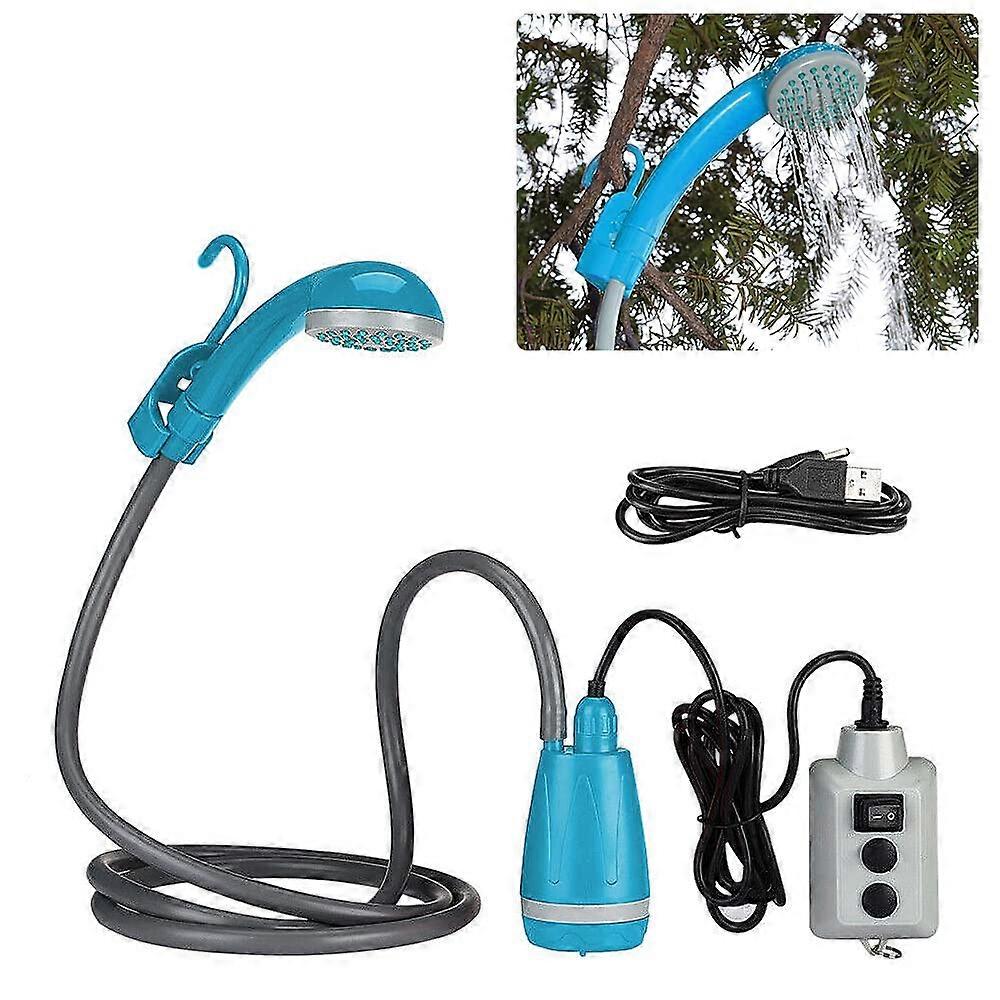 Camping Shower Rechargeable Portable Outdoor Shower Head With Pump For Camping Hiking Travel Compact