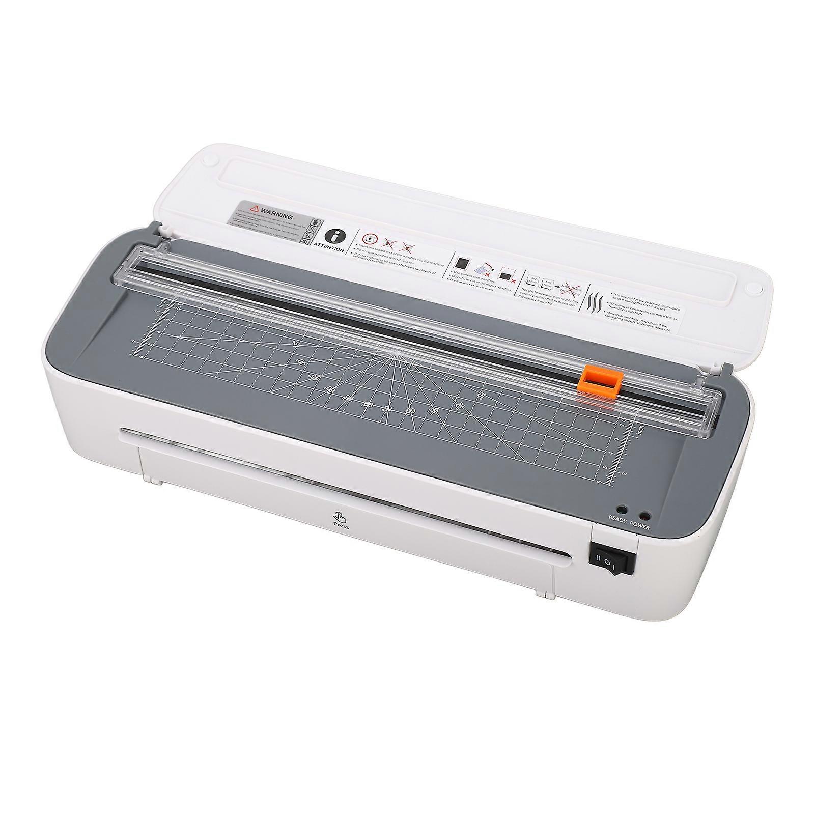 Laminator Machine A4 Desktop Hot Cold Laminating Thermal with Paper Cutter Corner Rounder for Office School Business EU Plug 220‑240V 280W