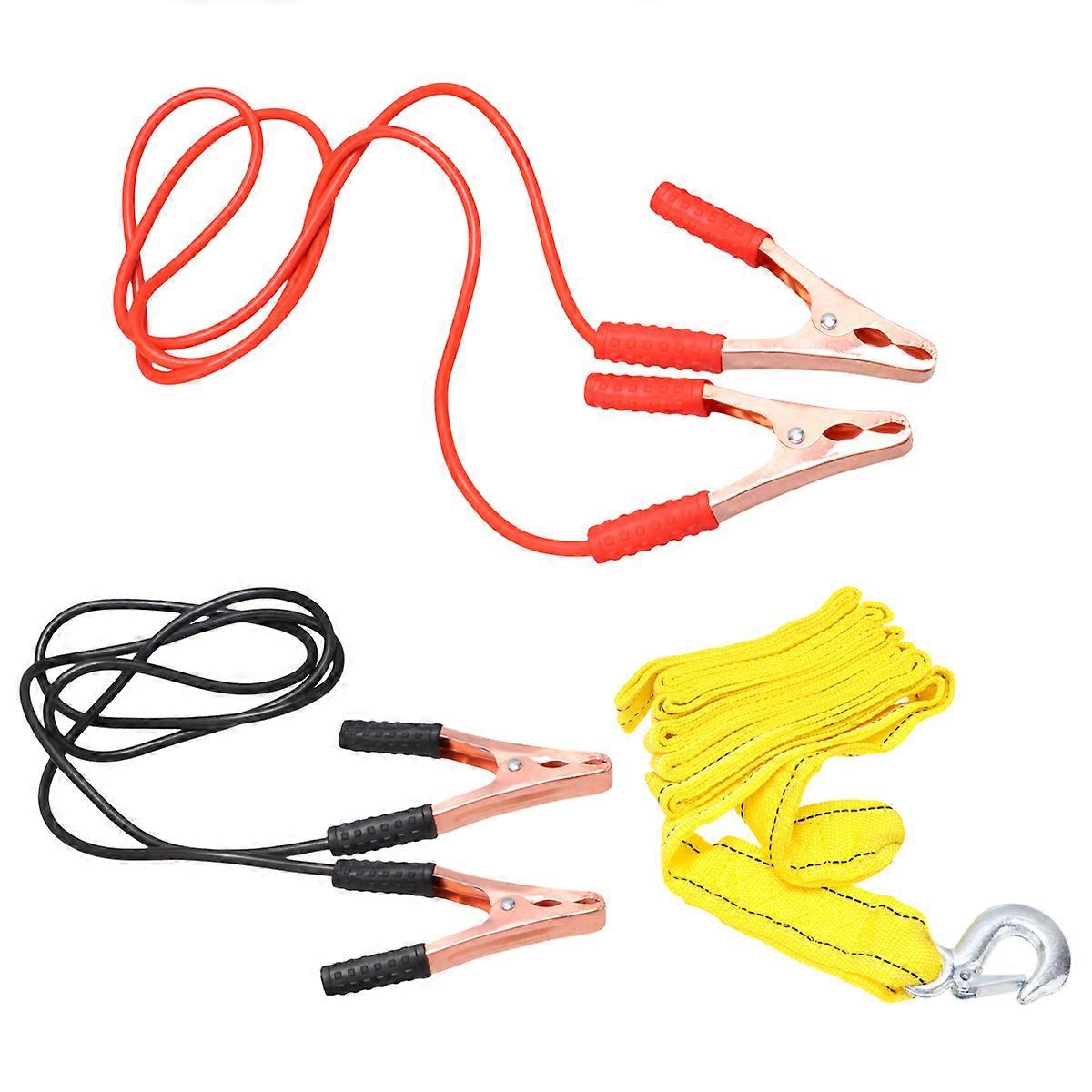 Poster Jumper Cables Car Battery Emergency Power Supply Assorted Color 2.2m 1Set