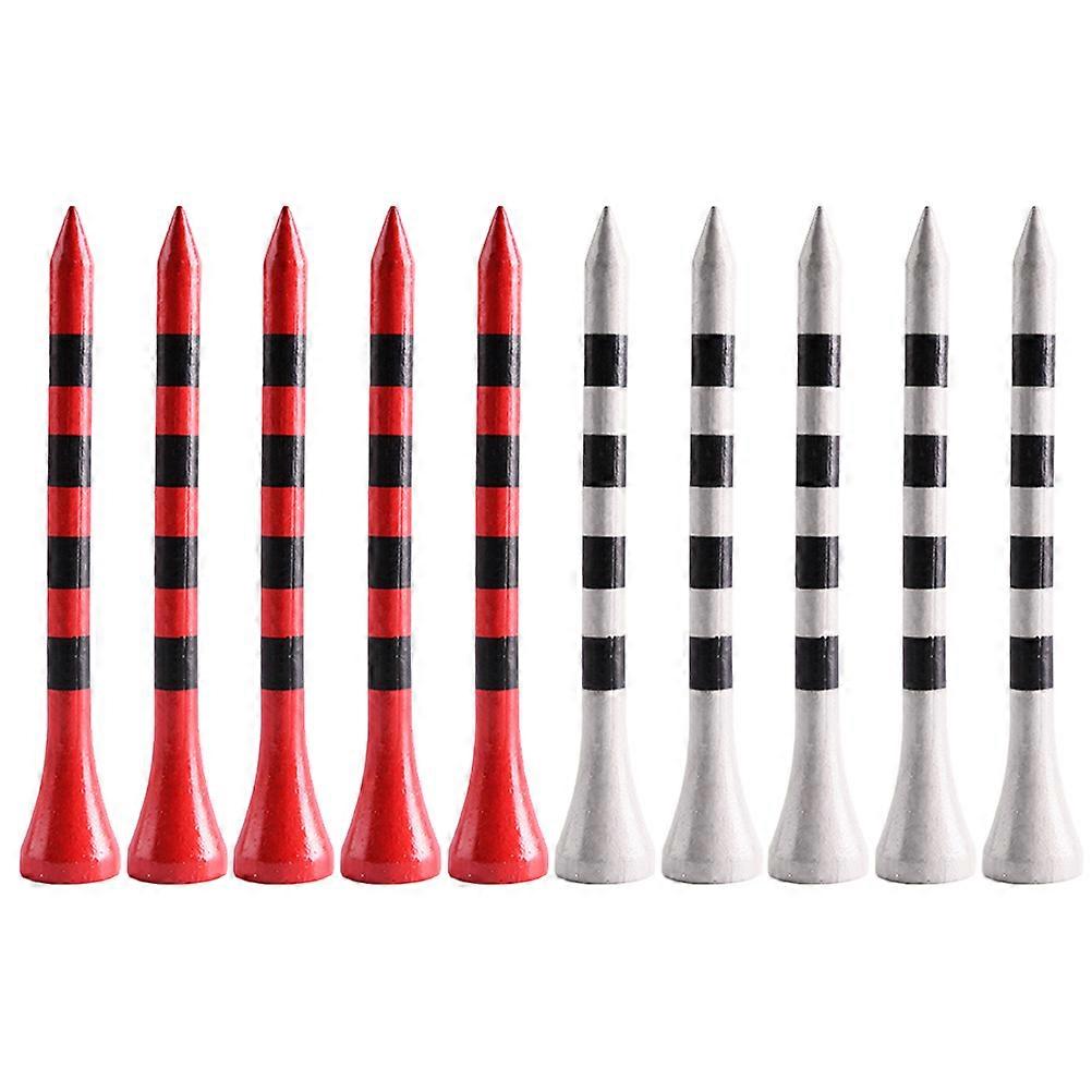 Professional Golf Tees Bamboo Stripe Grain For Golf Lovers Game Playing 100 Pcs
