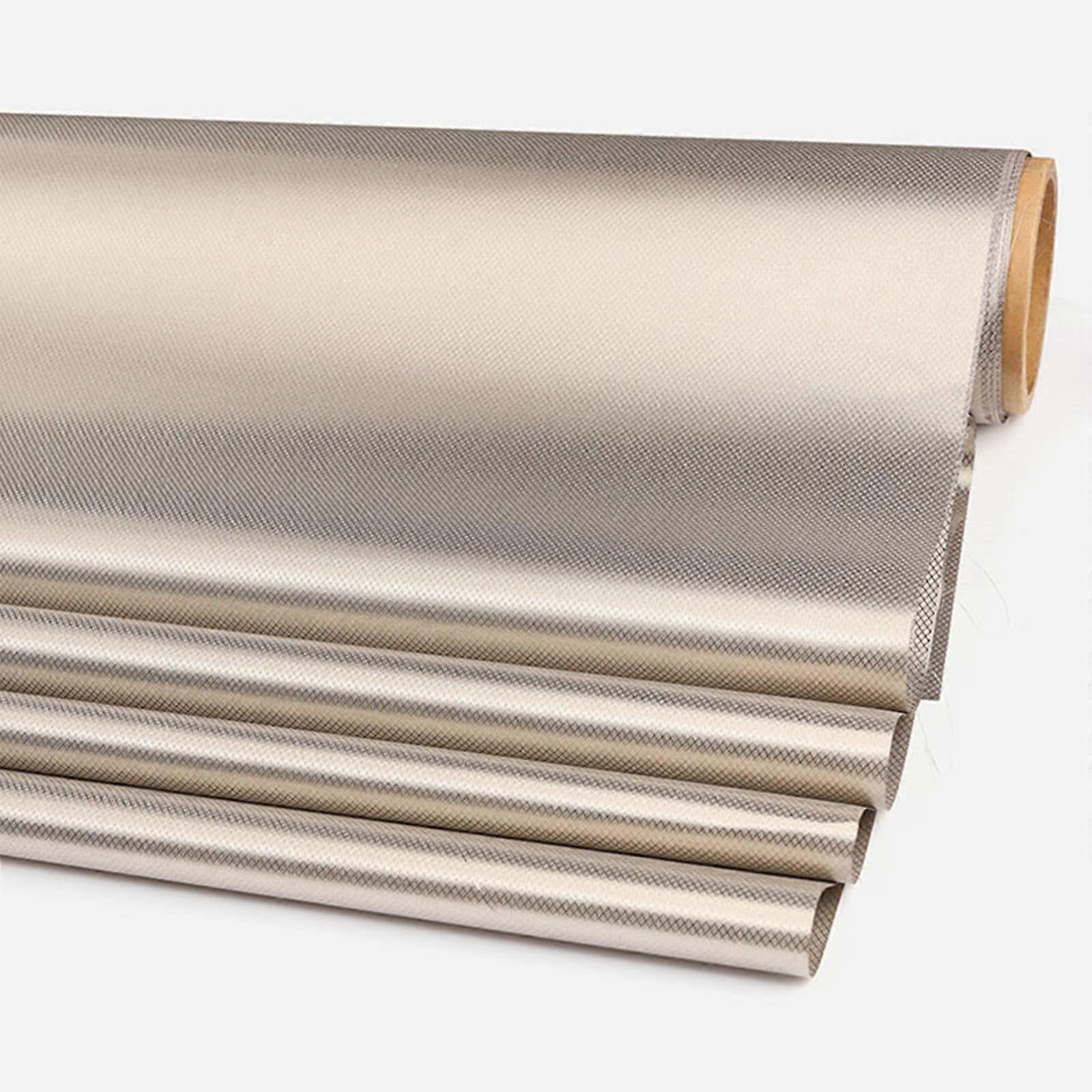 Military Faraday fabric, shielding fabric blocks RF signals, antiradiation silver 1m