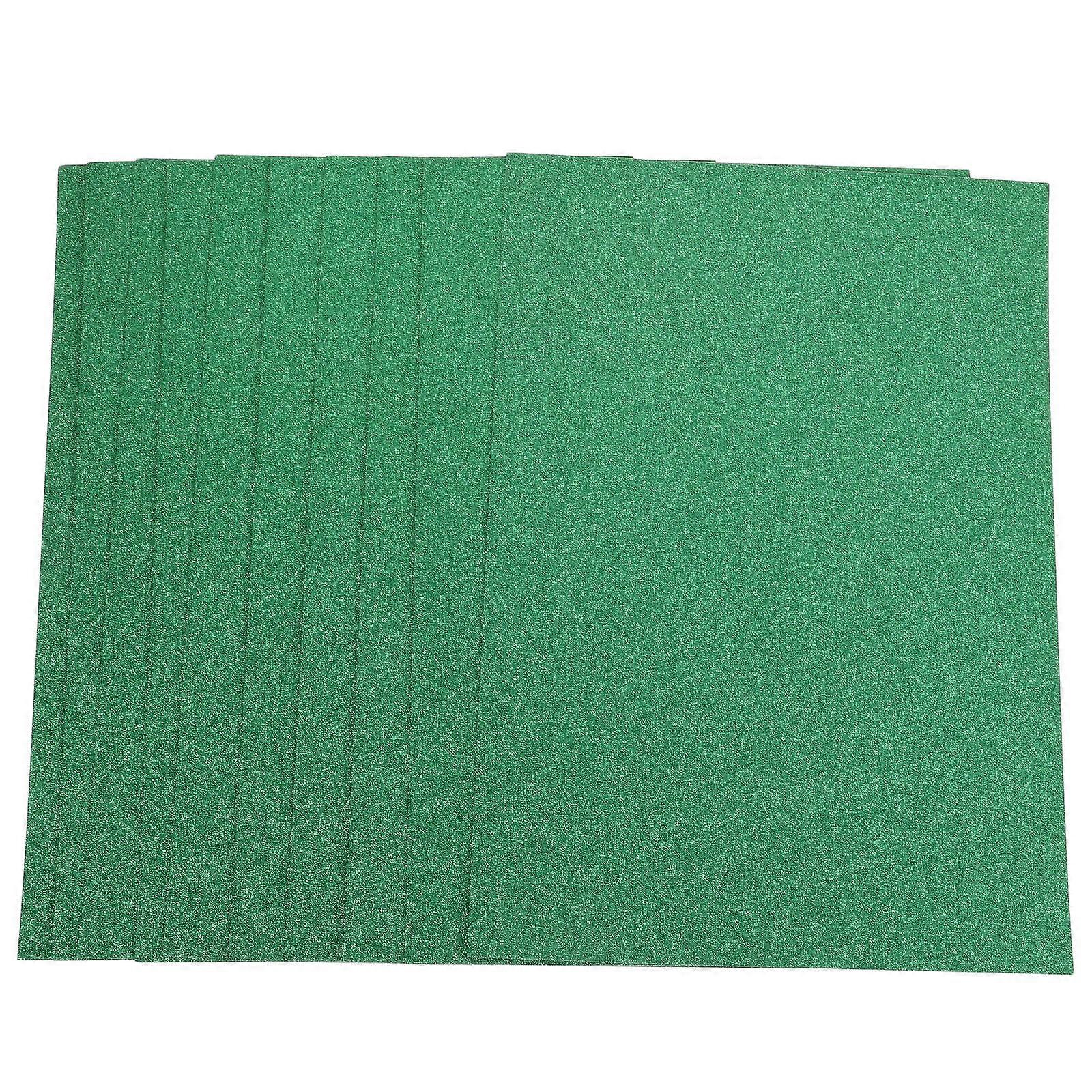 Green Glitter Cardstock Paper Diy Craft Projects Party Decorations Card Making Invitations Scrapbooking 29.80x21.00x0.20cm Sparkling 10Pcs