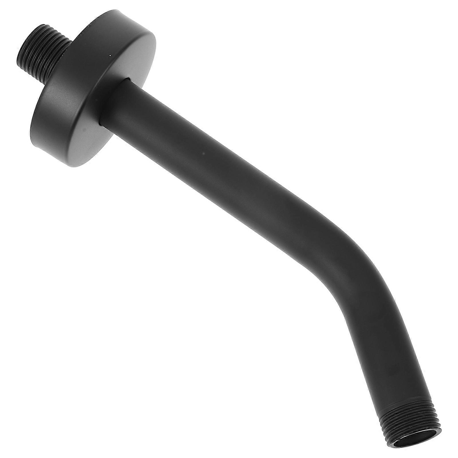 Wall Mounted Shower Pipe Arm Concealed Installation Black 8 Inch Height Adjustable 1Pcs