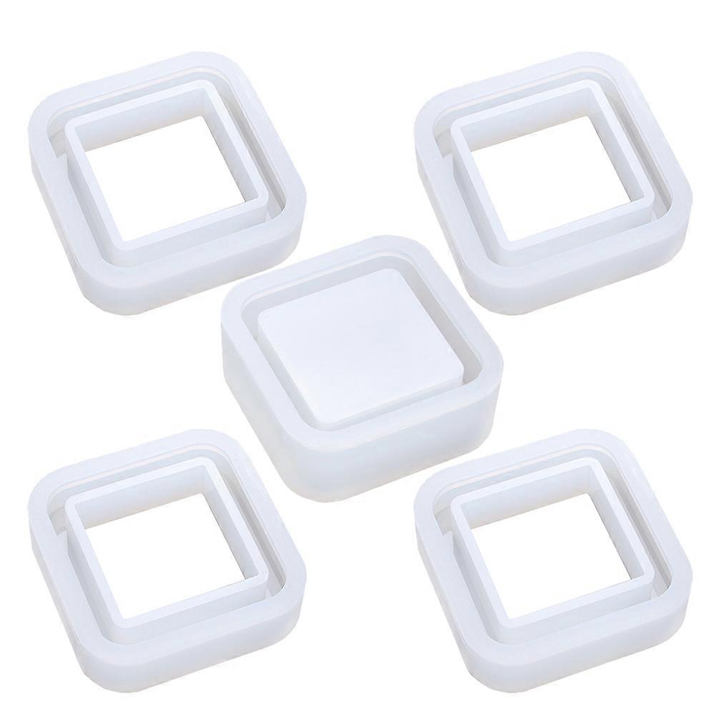 Silicone Molds for DIY Stacked Storage Box   Versatile Epoxy Casting Mold for Creative Crafts, Includes Square Base Stackable Frames, Easy to Clean