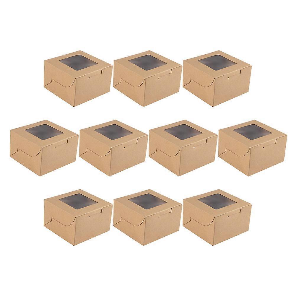 Bakery Boxes Dessert Boxes Storage Simple Style 20x20cm 10Pcs