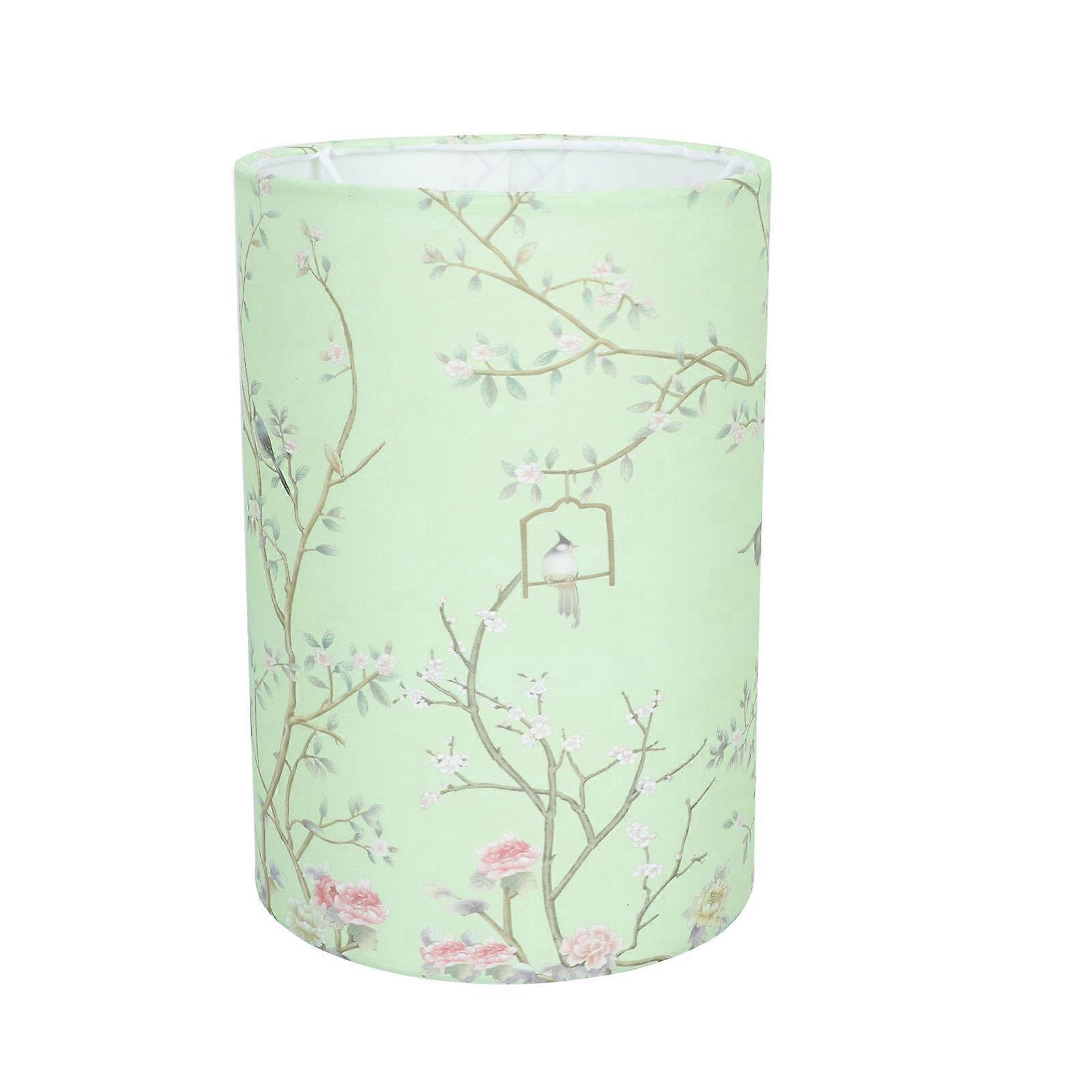 Retro Style Cloth Lampshade for Ceiling Lamp, Handmade Chandelier Shade with Vintage Pattern for Bedroom & Living Room, Creates Warm Atmosphere