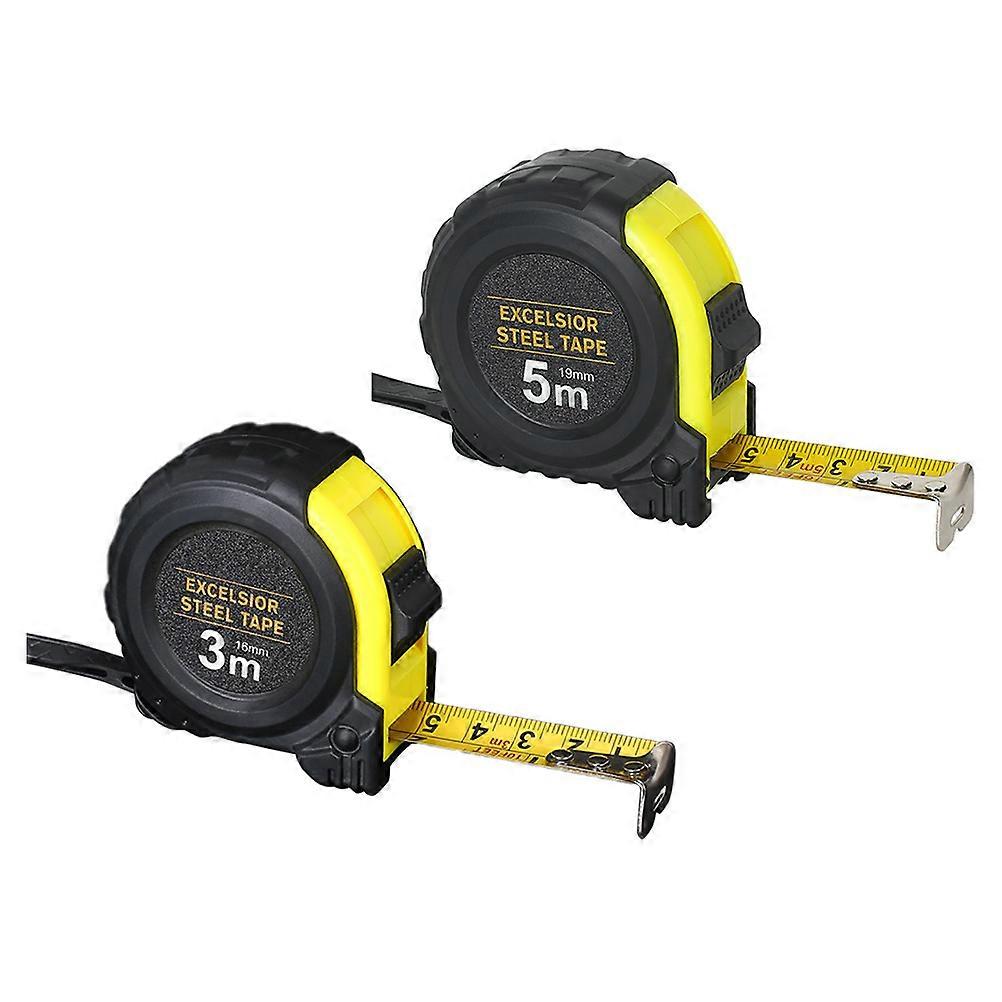 Metric Measuring Tape Digital Measuring Tapes Carpentry Construction Black 2Pcs