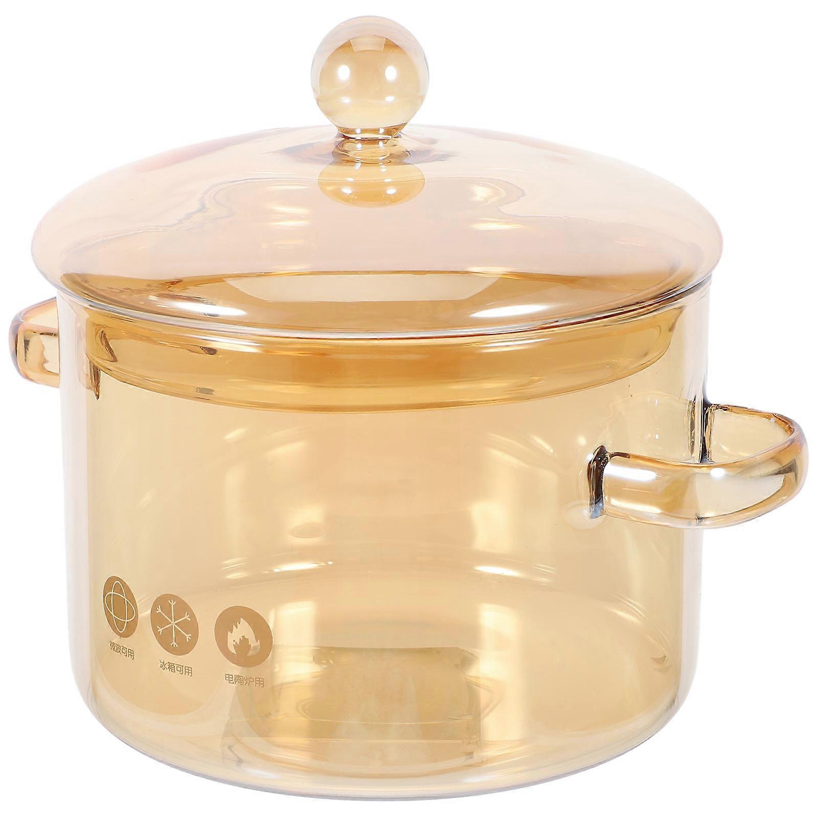 Ramen Cooking Pot Noodles Pot Restaurant Use Borosilicate Glass Boiling 1Pack