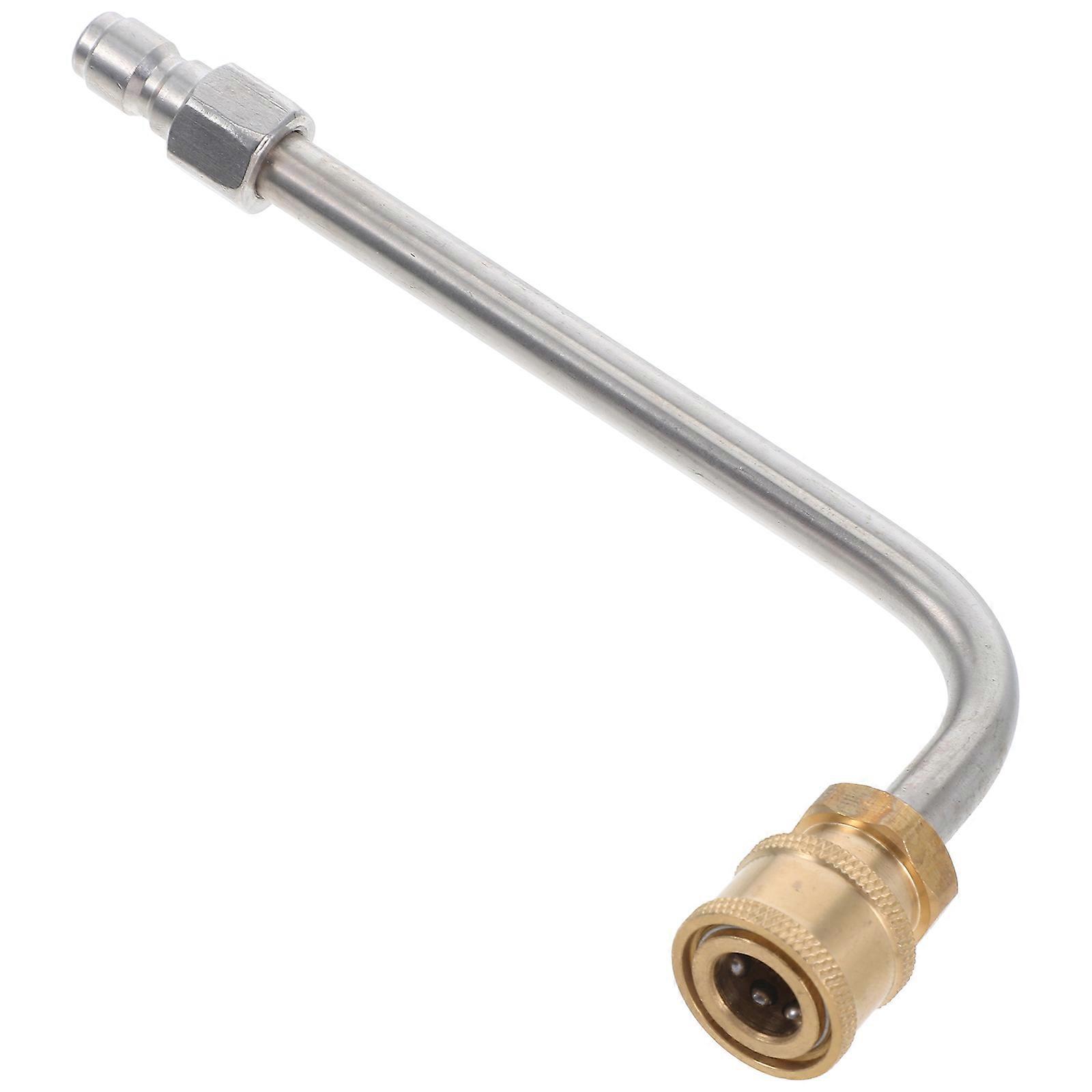 Car Wash Water Elbow Radiator Hose Power Washer Extension Wand Gutter Cleaning Sprayer Wand Pressure Washer Brass Extension Pole