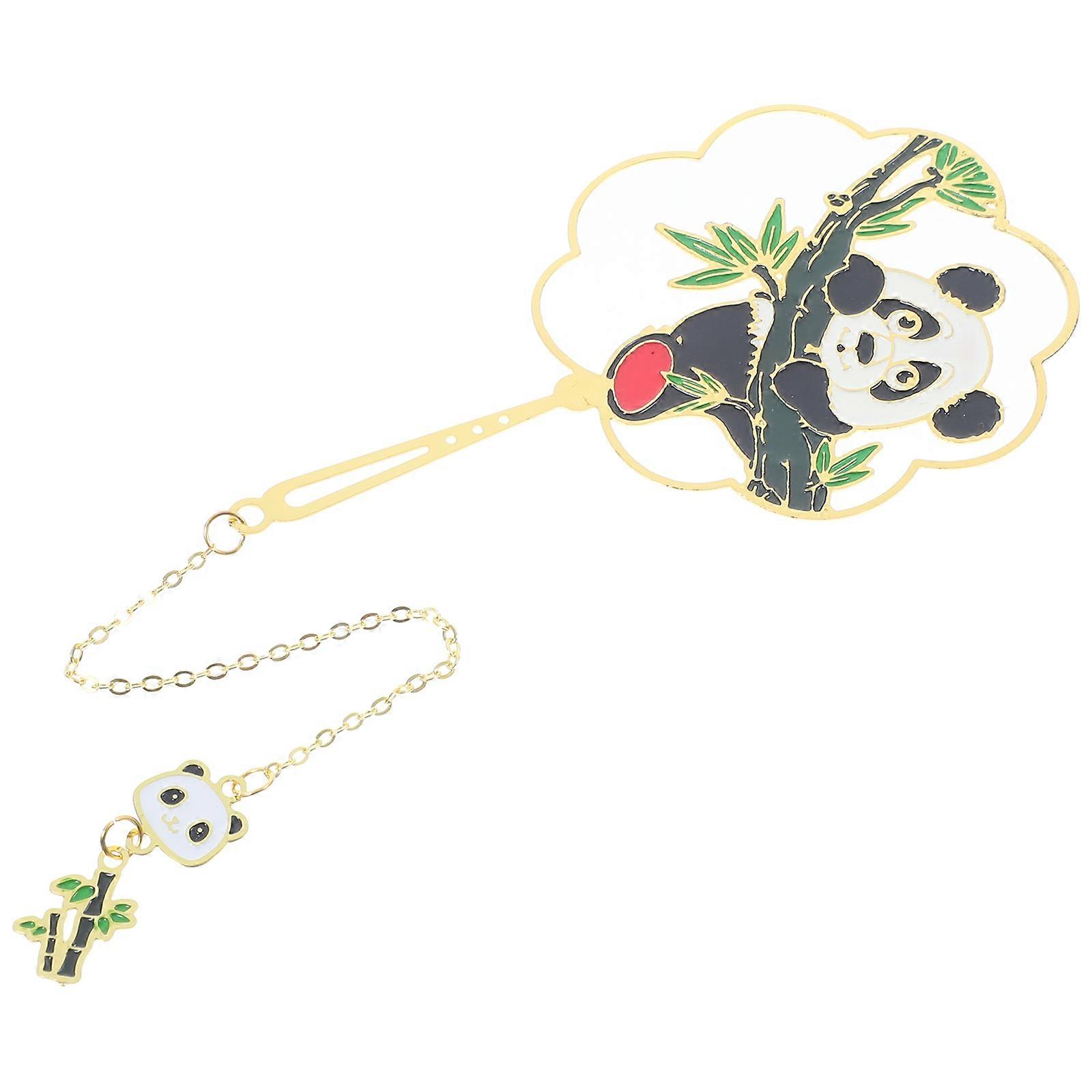 Panda Shape Bookmark Metal Page Marker Elegant Use 1Pack