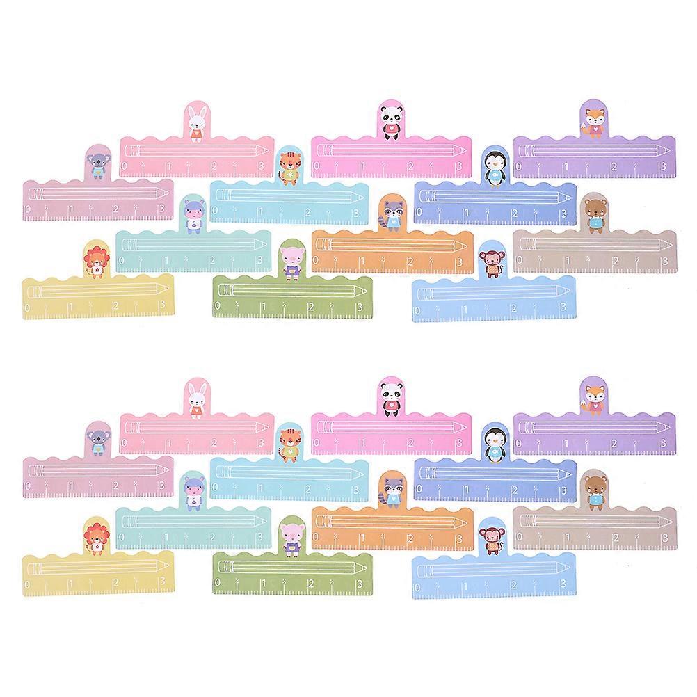Reading Guided Strips Handwriting Tool For Students Portable Reading Tools Assorted Color 9.50X5.00X0.01CM Guiding Reading 24Pcs