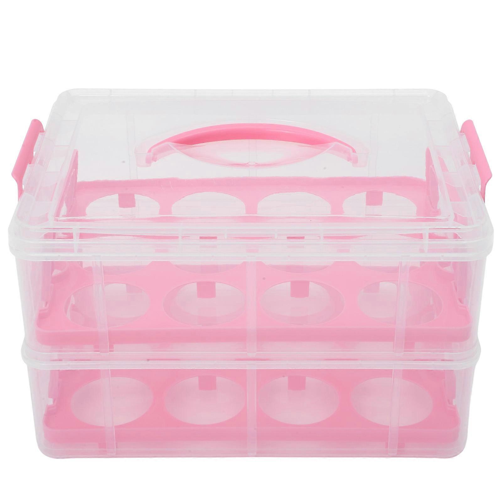 Cake Boxes Clear Reusable Cake Packaging Box For Cakes And Desserts In Pink 36.00X26.00X21.00CM With Display Function 1Pack
