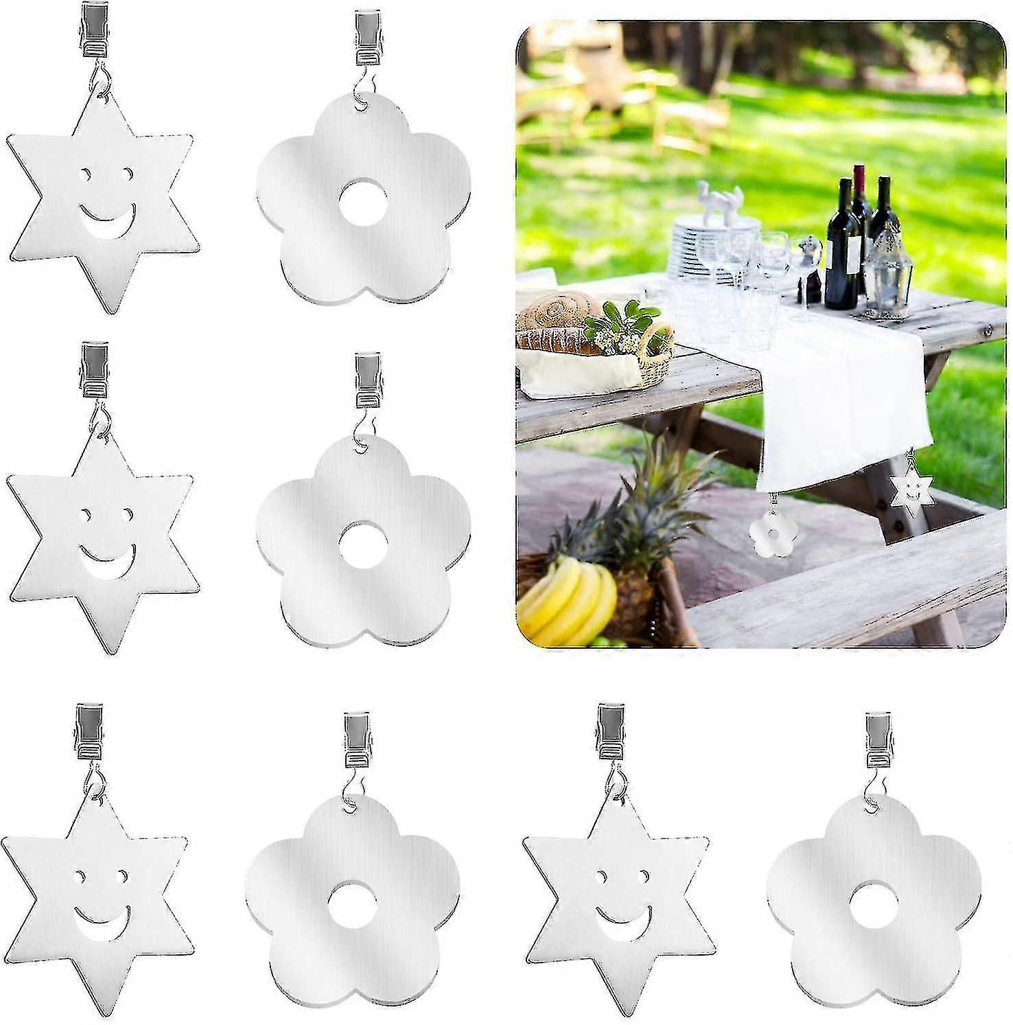 8 Pcs Heavy Tablecloth Weights for Outdoor Picnics Kitchen Restaurant Use