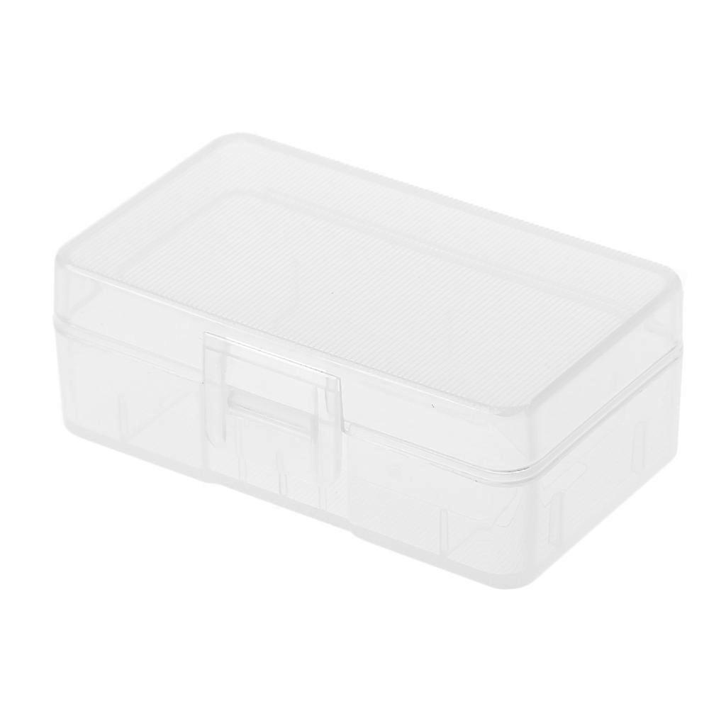 Mini transparente Kofferhalter-Aufbewahrungsbox für 1x 9V oder 2x AA Batterien