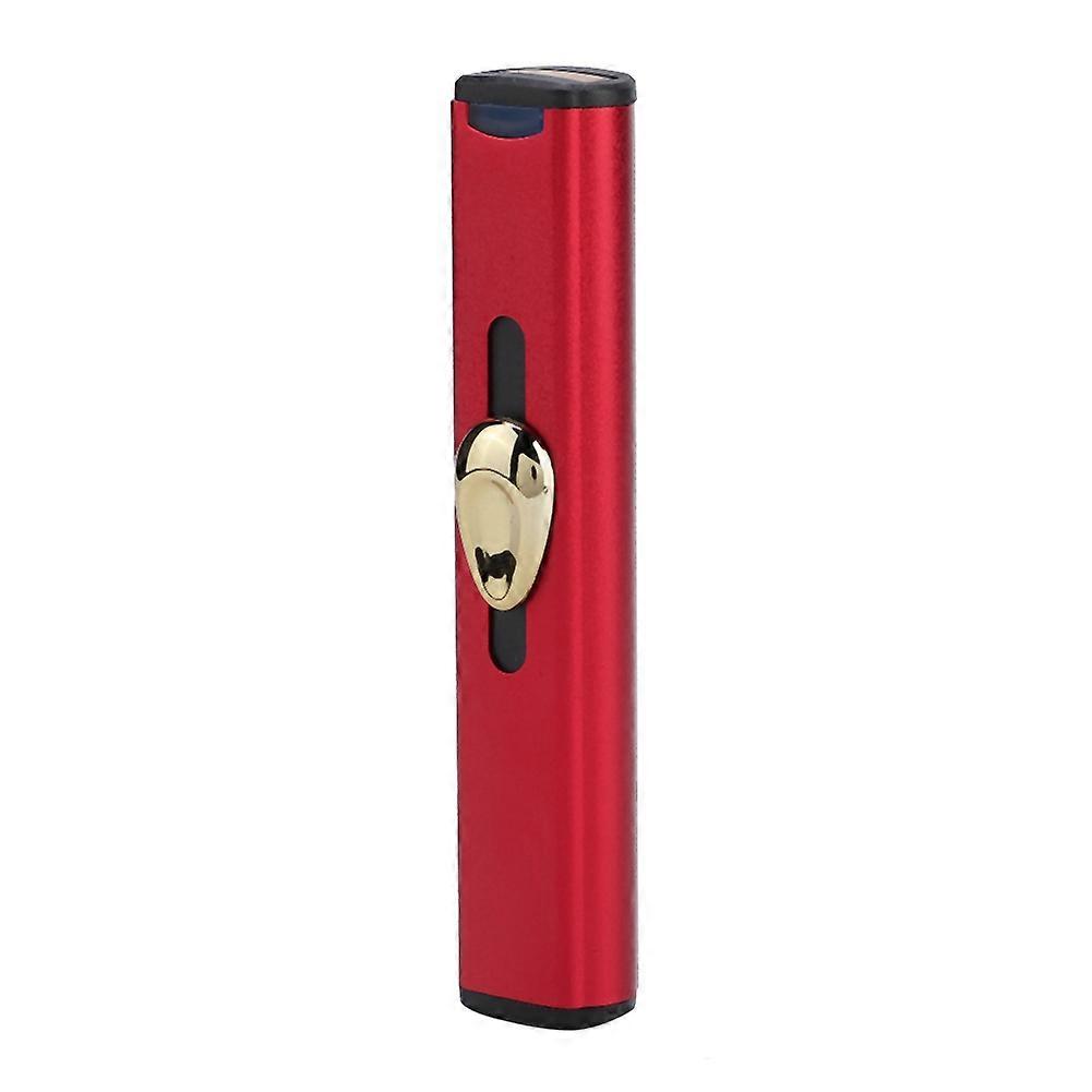 Mini Portable USB Rechargeable Windproof Electronic Cigarette Lighter for Smoker (Red)