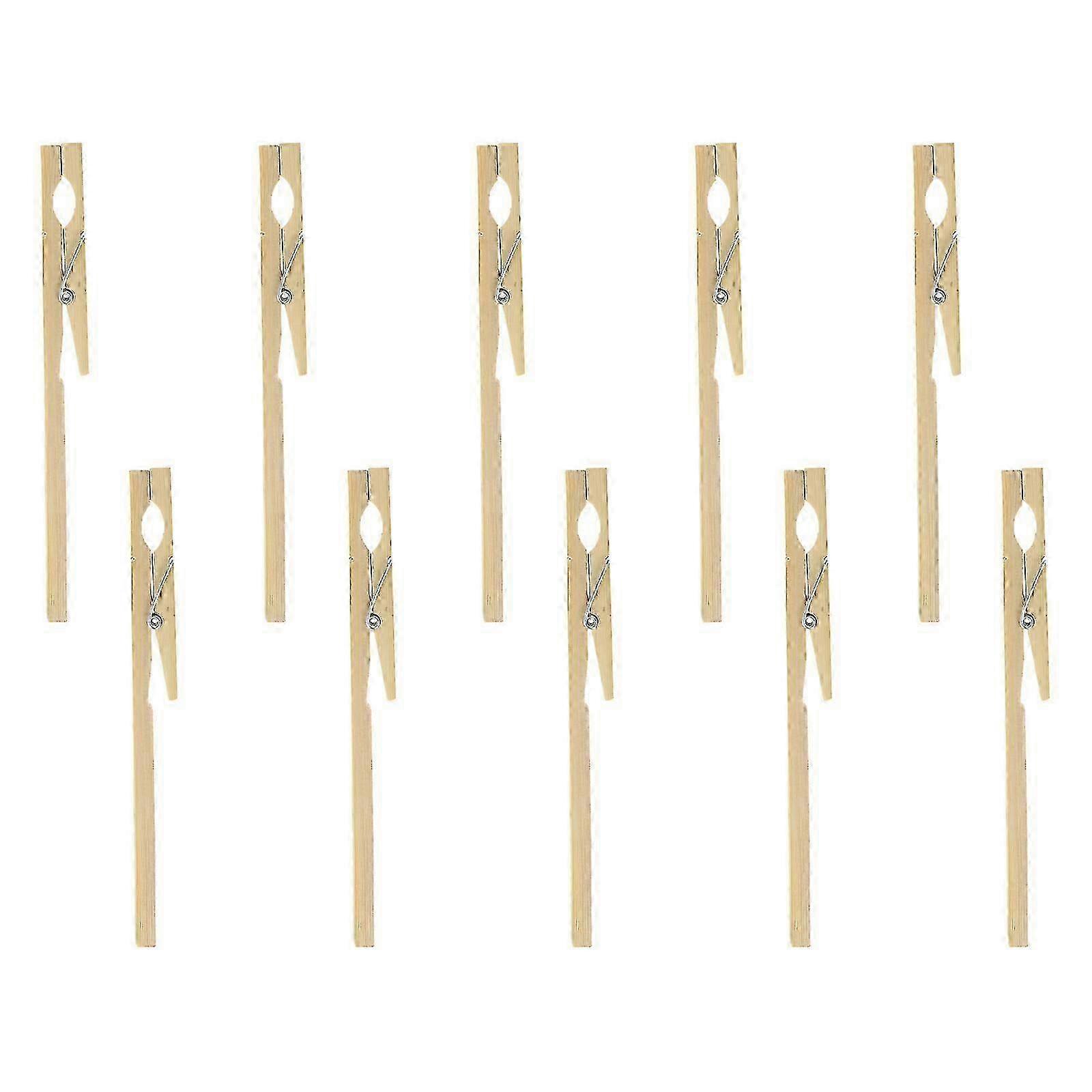 10pcs Bamboo Clip Test Tube Holder for Laboratory Use