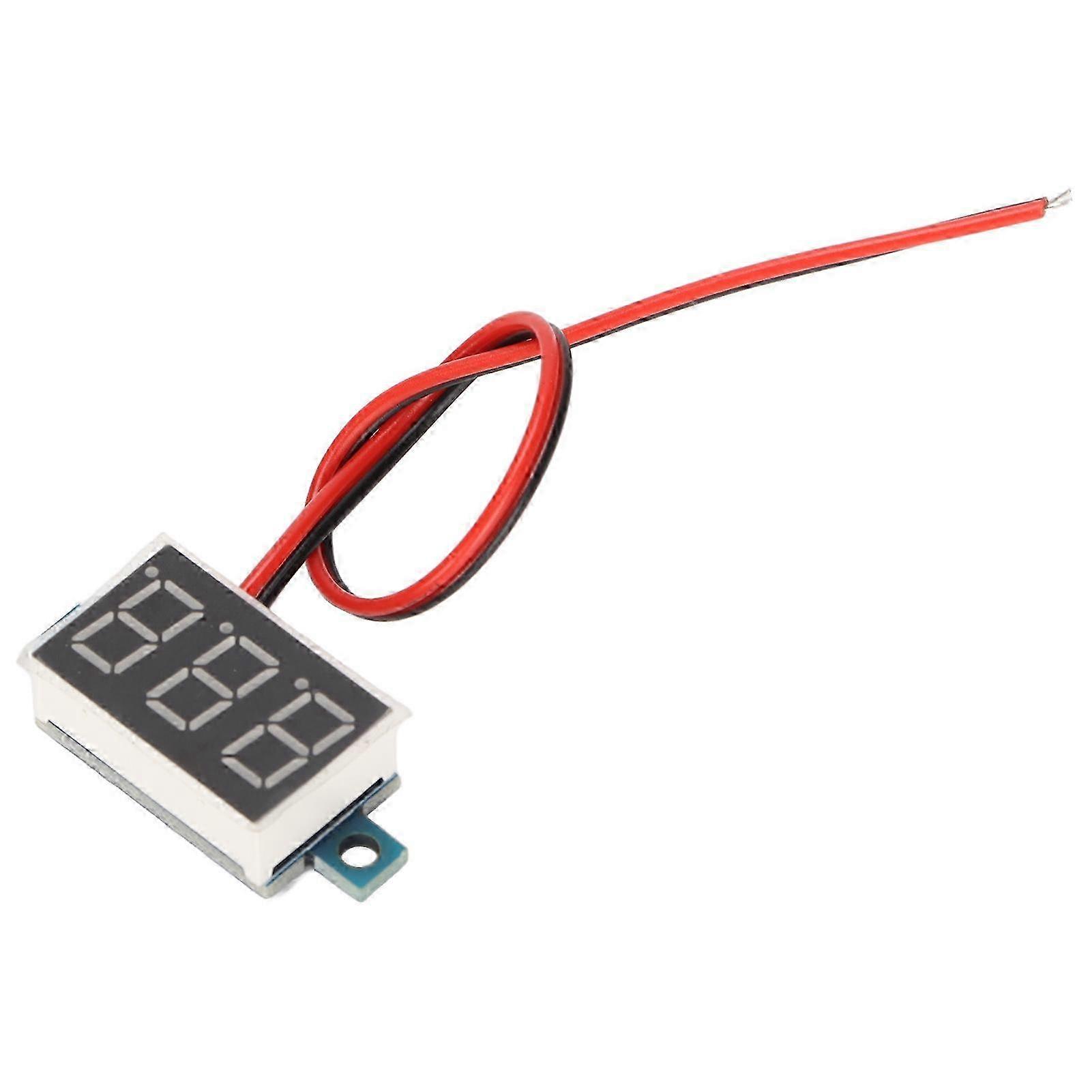 DC 4-40V DIY Digital Voltmeter High Measurement Accuracy Standard Size LED Voltage Meter Panel Green