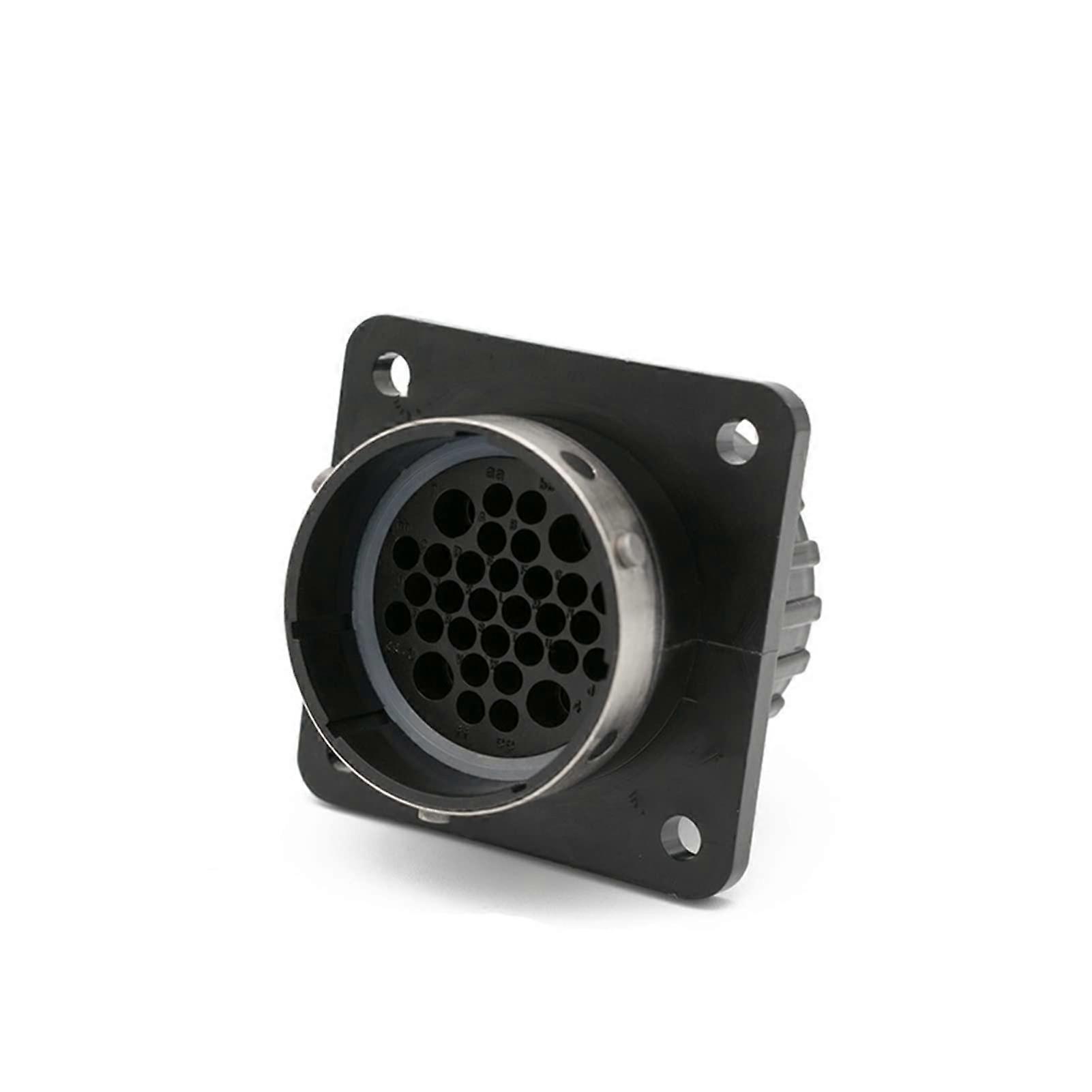 1 Set 32 Pin Aviation Connector Electrical Plug Round Socket with Shell Rear 1929000072 1929000055 1929000344 (Color: Dark Grey, Size: 1 Set)