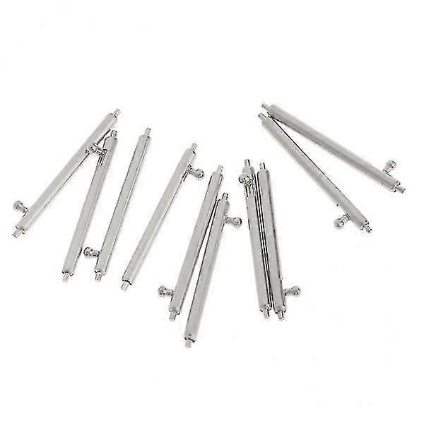 5x10 Pieces Quick Release Spring Bar Cylindrical Push Button Watch Pins 18mm