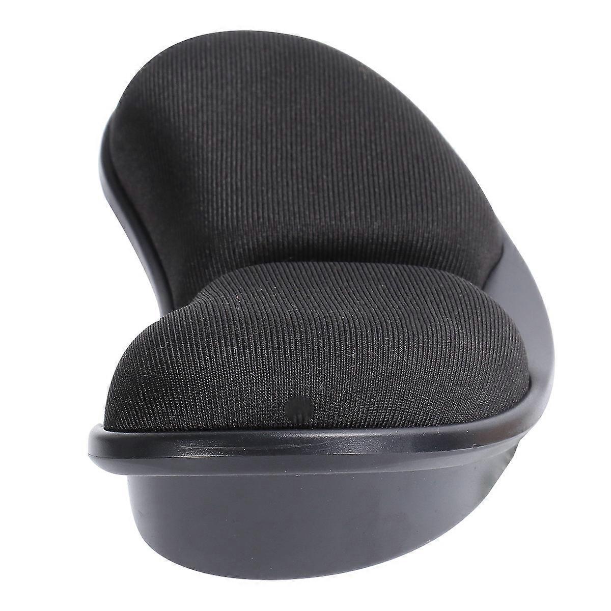 Wearable Mouse Wrist Rest Keyboard Mouse Rest All Ages 12.8x7cm Black 1Pcs