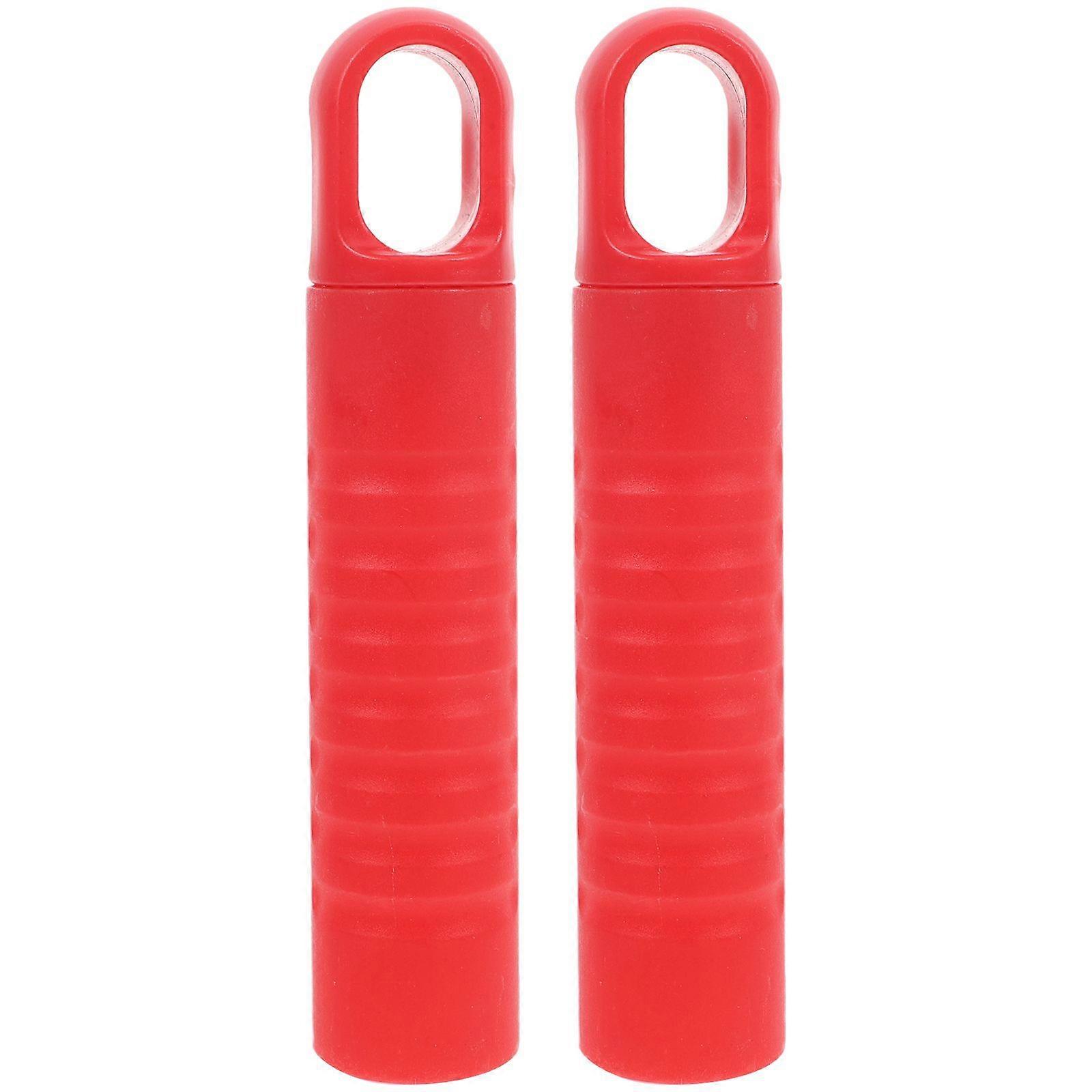 2pcs Mop Handle End Caps Mop Rod Handles End Sleeve Replacement Grips for Sweeping Broom Handle Grip Broom Tube with Tail Hole