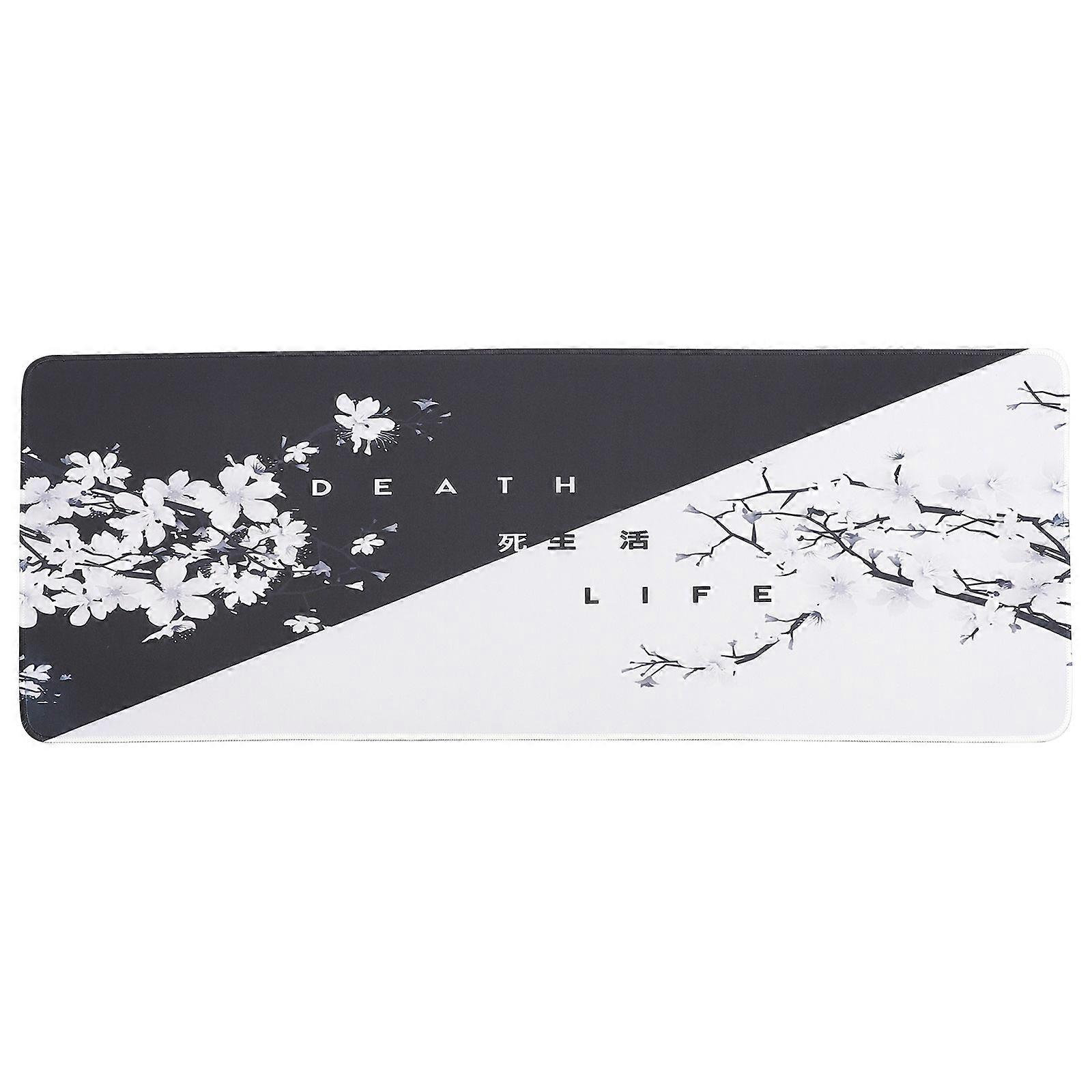 Gaming Mouse Pad Rubber Base Mouse Mat For Office Work Ergonomic Design 31.44X11.79X0.08In 1Set