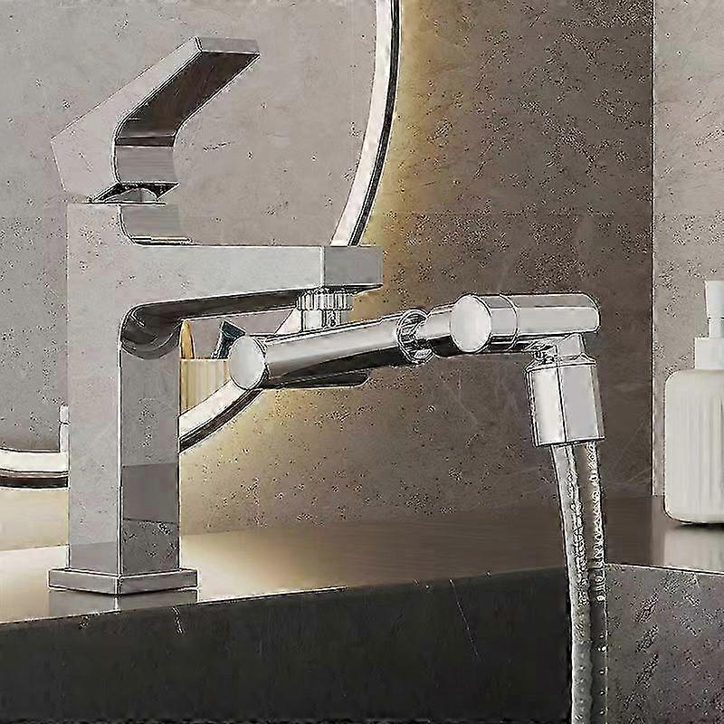 Adjustable Splashproof Faucet Tap Aerator with 1440 Degree Rotating Arm for Kitchen Sink