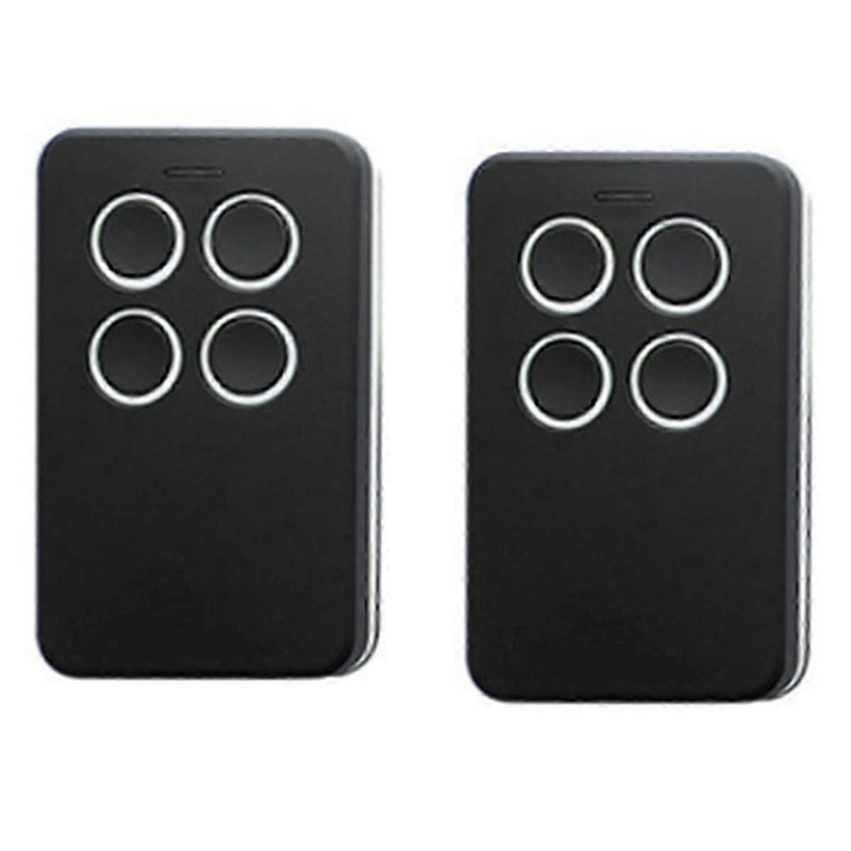2pcs Universal Multifrequency Garage Remote Gate Remote Control 280-868MHZ for All Fixed Code and PaBlack SZRH