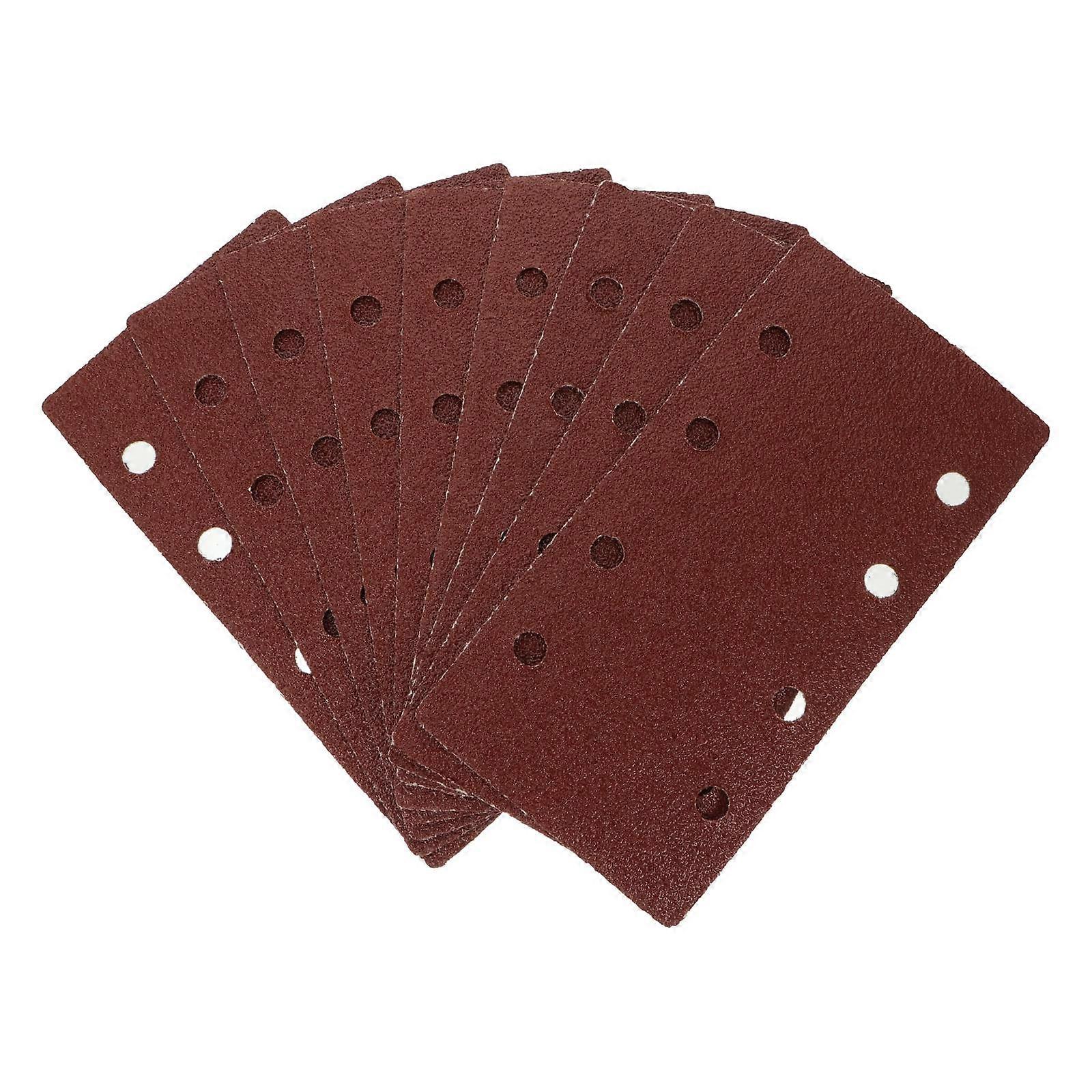 30pcs 8 Hole Red Dry Grit Sandpapers Sanding Discs for Polishing