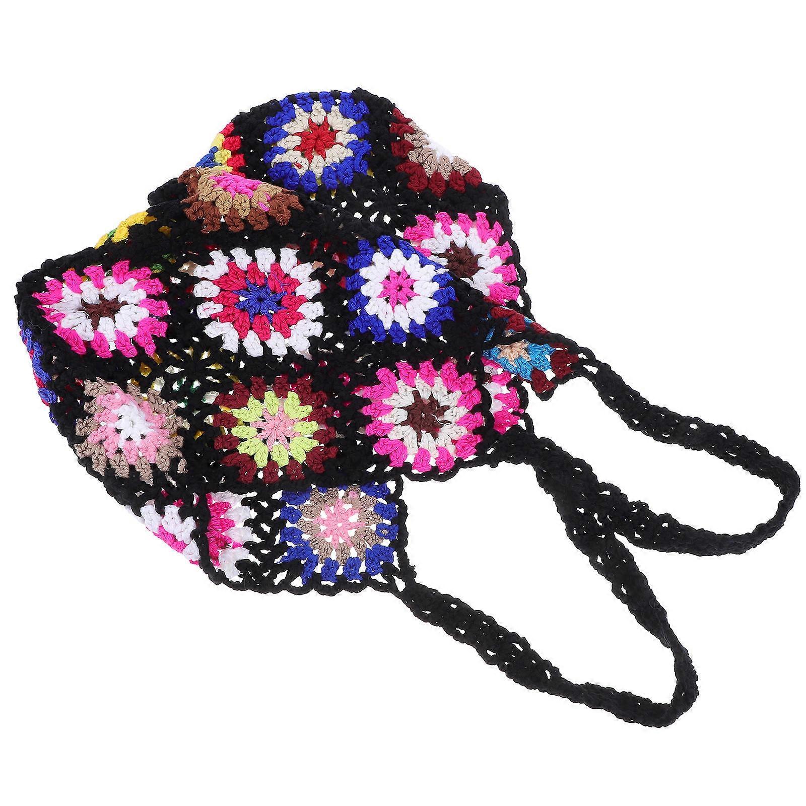 Stylish Handwoven Crochet Tote Bag Lightweight Durable Mesh Shoulder Bag for Beach Daily Use Unique Design Special Occasions