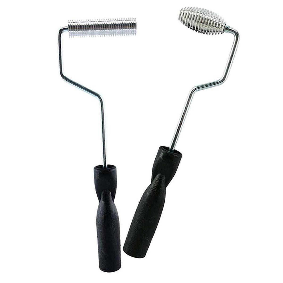 2pcs 35cm Fiberglass Roller Kit Bubble Paddle Tool Laminating Roller Kit for Mould Tool Brush Roller
