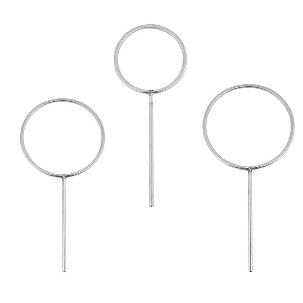 3pcs Labor Support Retort Ringe Edelstahl Labore Halter