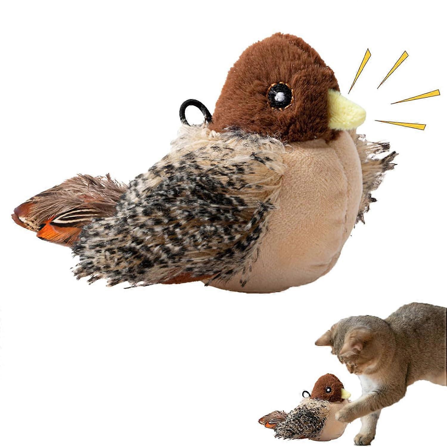 Interactive Cat Toy  Touch Sensitivity  Imitation Bird  Cat Toy with Feathers