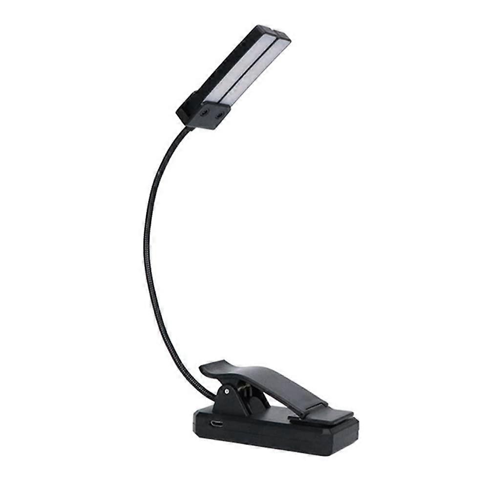 Doubleheaded, Rechargeable, Portable Music Stand Light, Clipon Music Stand Light, Lightweight Eyecare Book Light