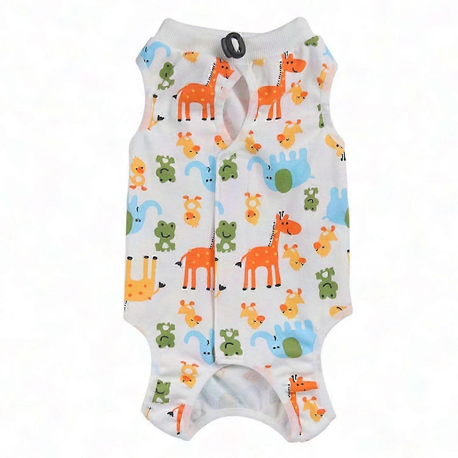 Breathable Animals Print Design Cat Recovery Suit