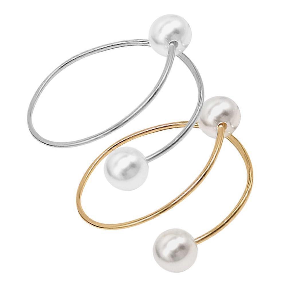 窓のカーテンタイバックルパールバックルカーテンタイバック寝室の装飾シルバー41.00X0.30X0.30CM 2個