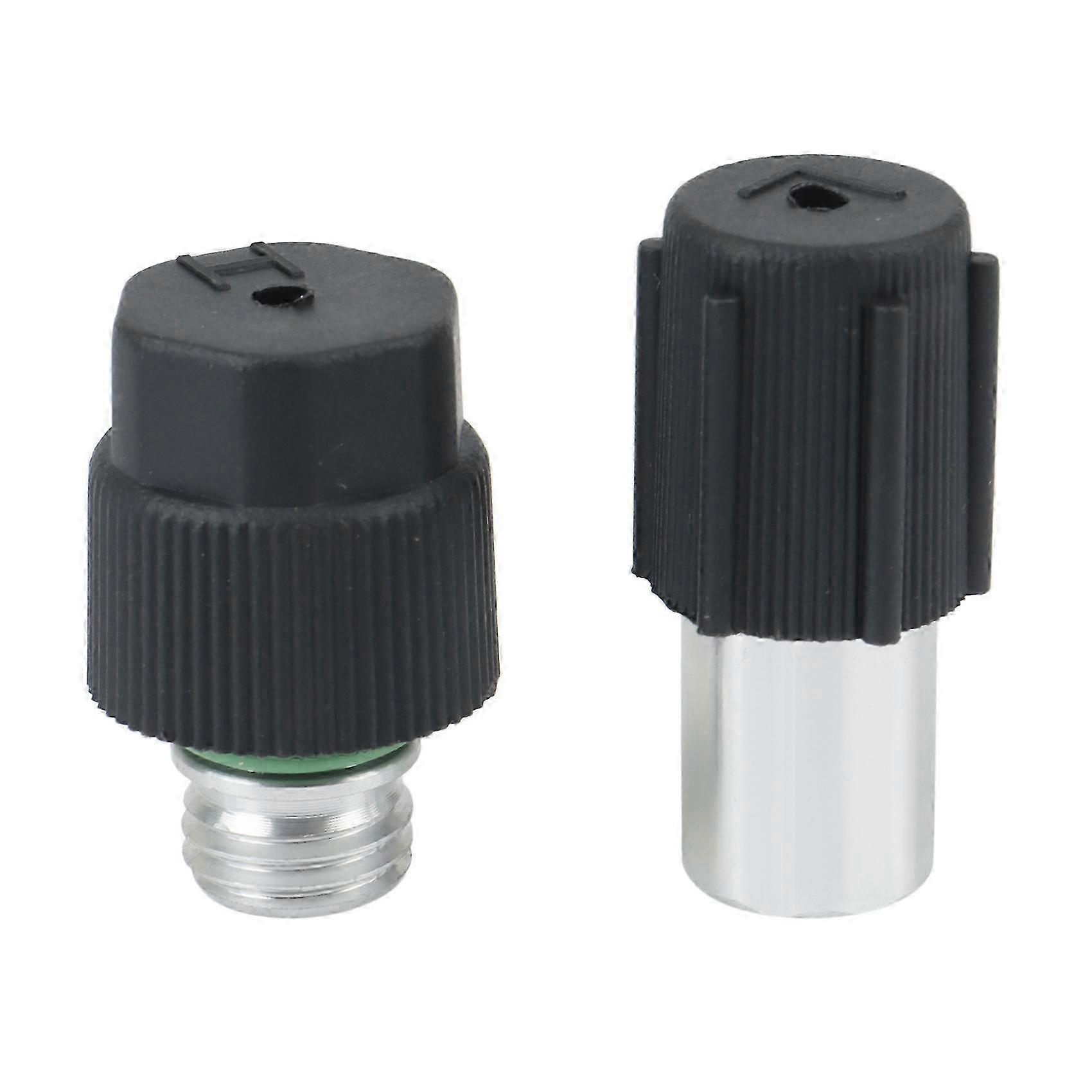 2Pcs AC Charging Port Service Hi/Low Ball Valves with Black Caps for Edition 0710