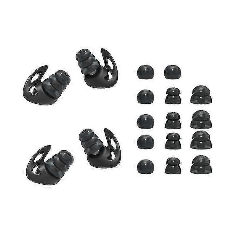 1 Set Soft Silicone Earplugs Reusable Effective Noise Reduction for Sleeping at Home