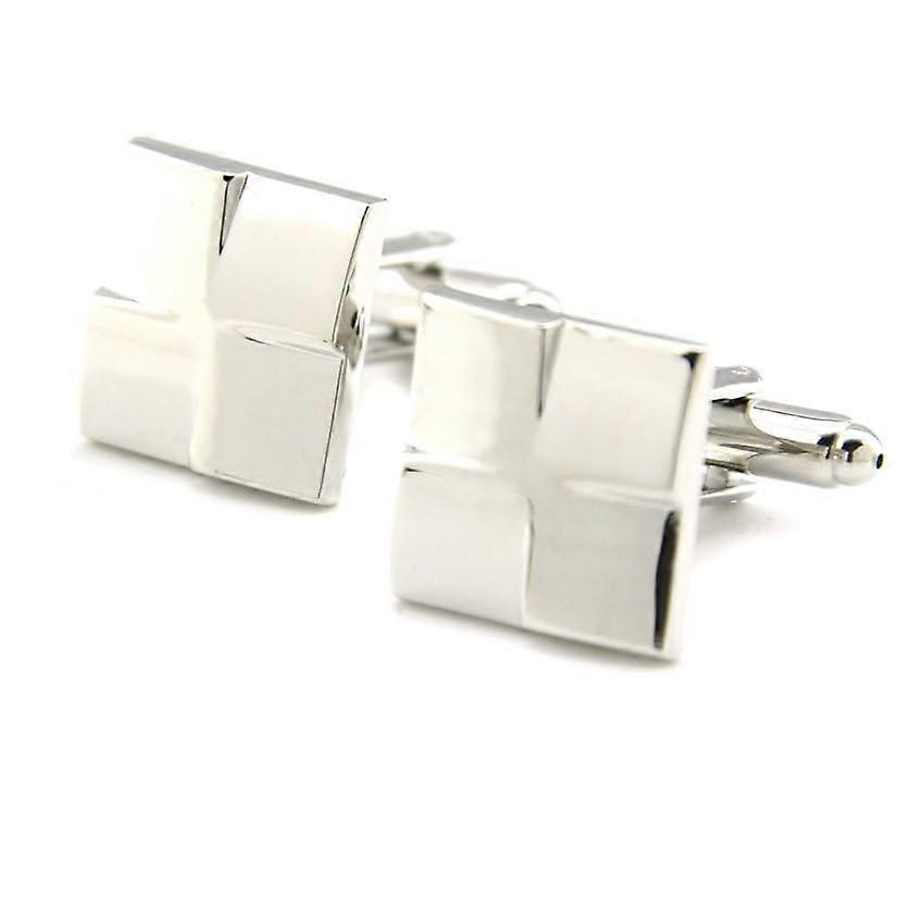 Cufflinks 2 pairs of square irregular cufflinks French shirt cufflinks
