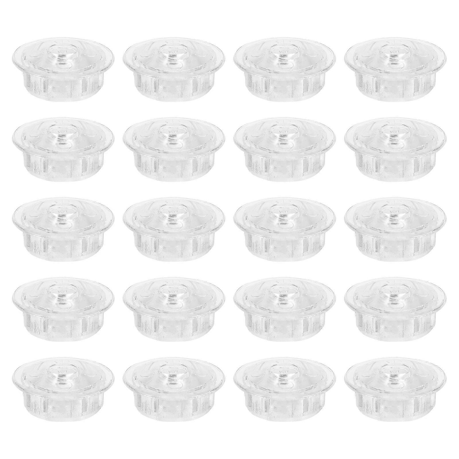 Lower Track Button Blinds Bottom Rail Seals Tight Seal Transparent Plastic Material 2.40X2.40X1.00CM 20Pack