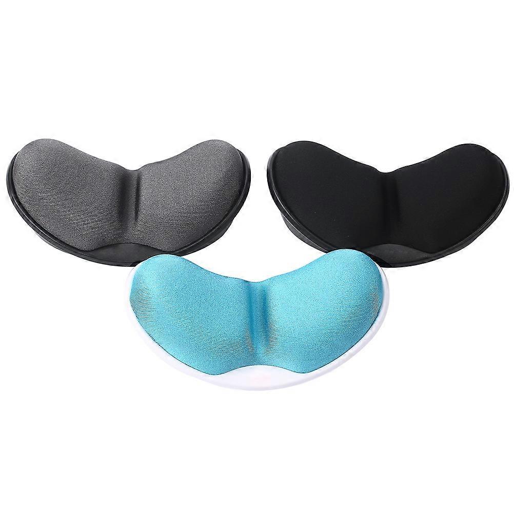 Relieve Hand Fatigue Memory Foam Filled Mouse Pad Wrist Pad Keyboard Pad For Men Women Cafe Users Grey 12.8x3.7x8cm 1Pack