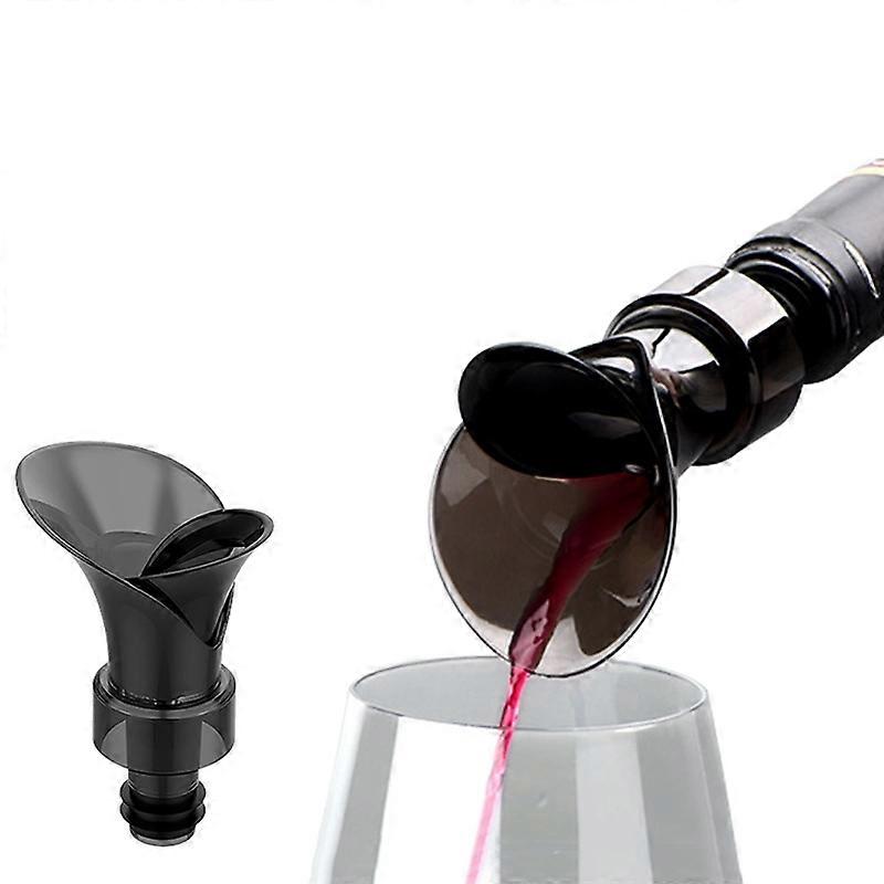 2-in-1 Red Wine Cacuum Stopper Wine Pourer Quick Sobering Device Petal Type