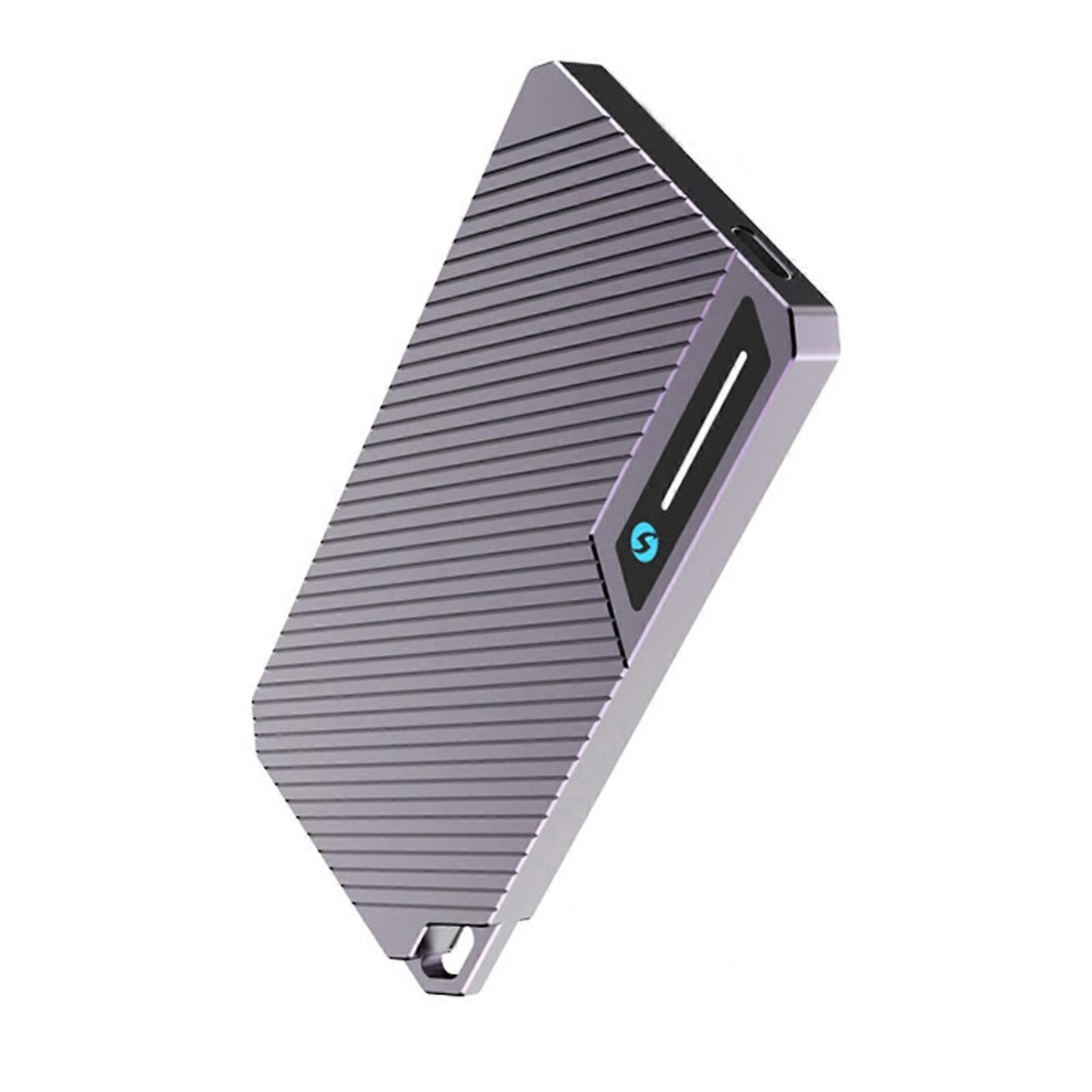 Aluminum Solid Disk Enclosure Case Compatibles M.2 Double Protocol Drives USB C 10Gbps For Gaming PC Laptop Multicolor