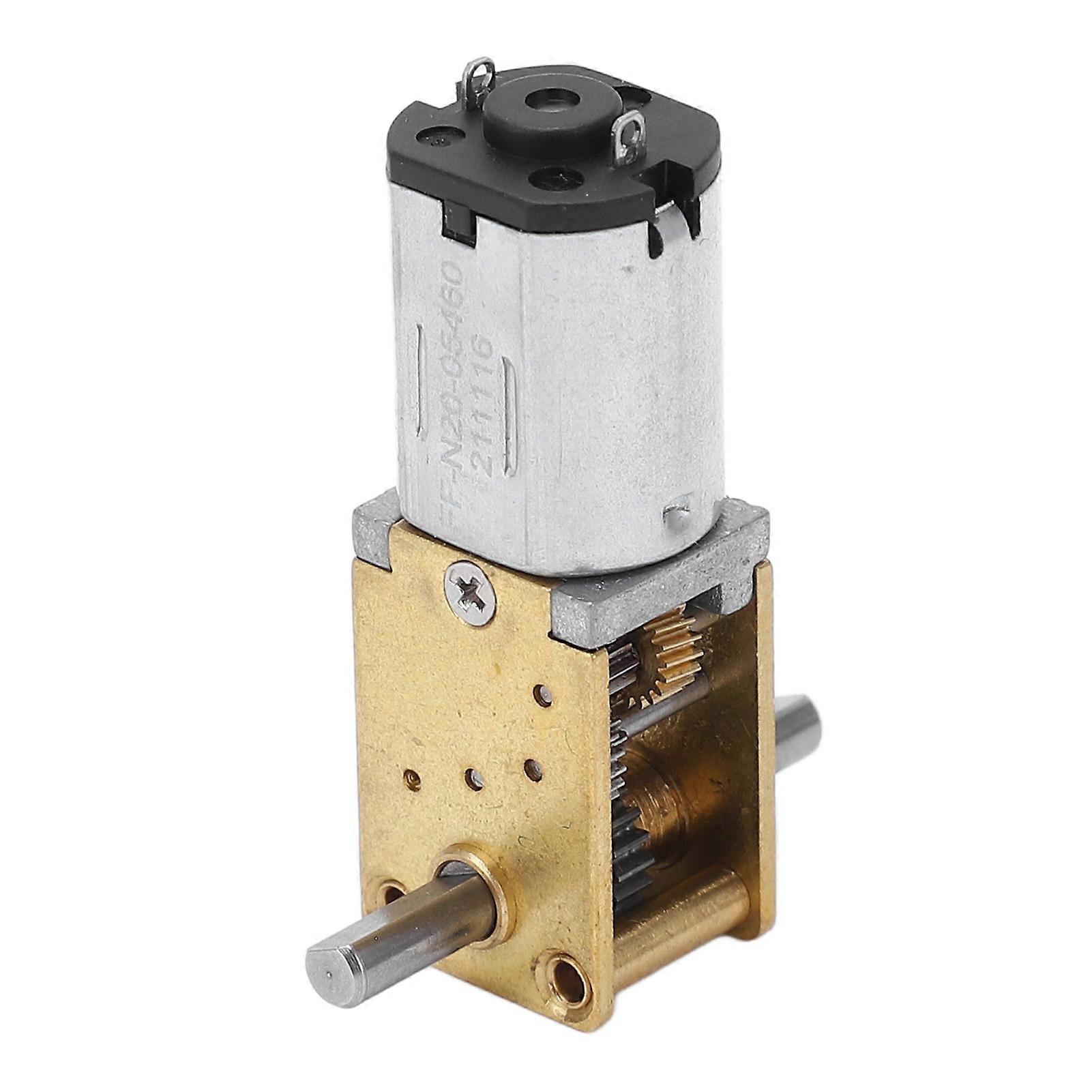 Gear Motor Speed Reduction Dual Output Shaft Worm Brushed Large Torsion for Machine DC6V 100RPM