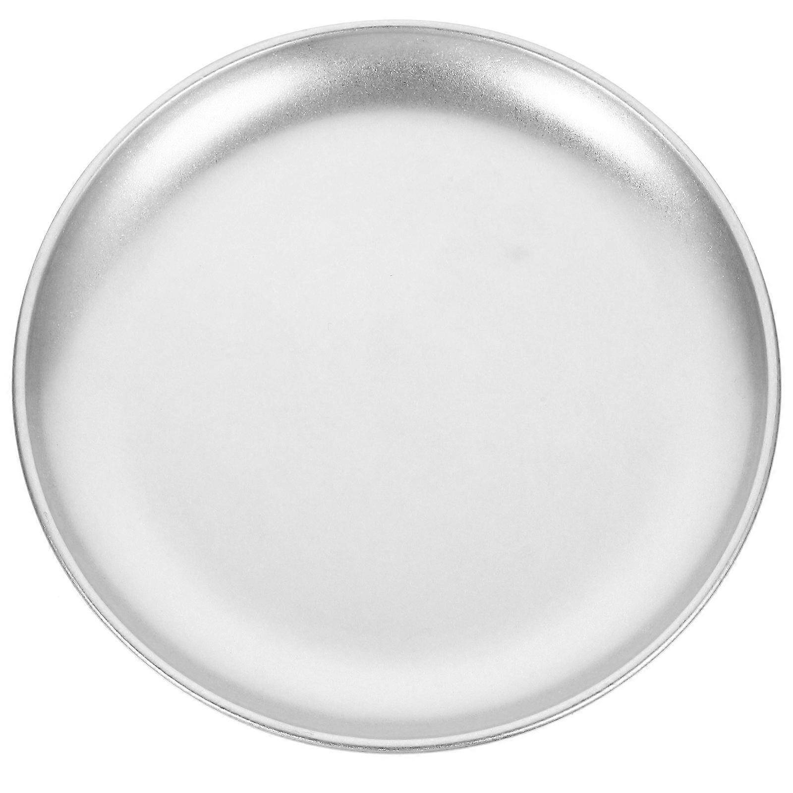 Retro Style Stainless Steel Serving Tray for Snacks, Fruits, Desserts, and Appetizers – Smooth, Easy to Clean Surface for Buffet and Party Use