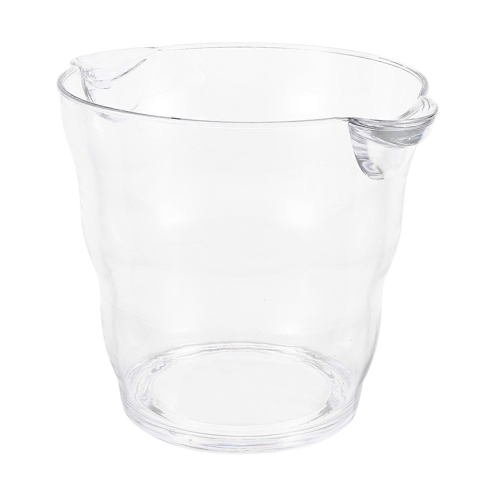 Transparent Plastic Beer Bucket for Storage Use with Material and Smooth Appearance 9.84 x 7.87 inches