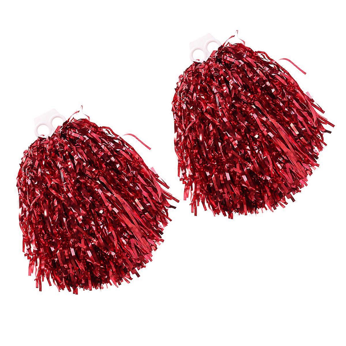 Cheerleader Accessories Cheerleading Poms for Both Kids and Teenagers Spirited Fun Design for Various Sports Events 1Pair