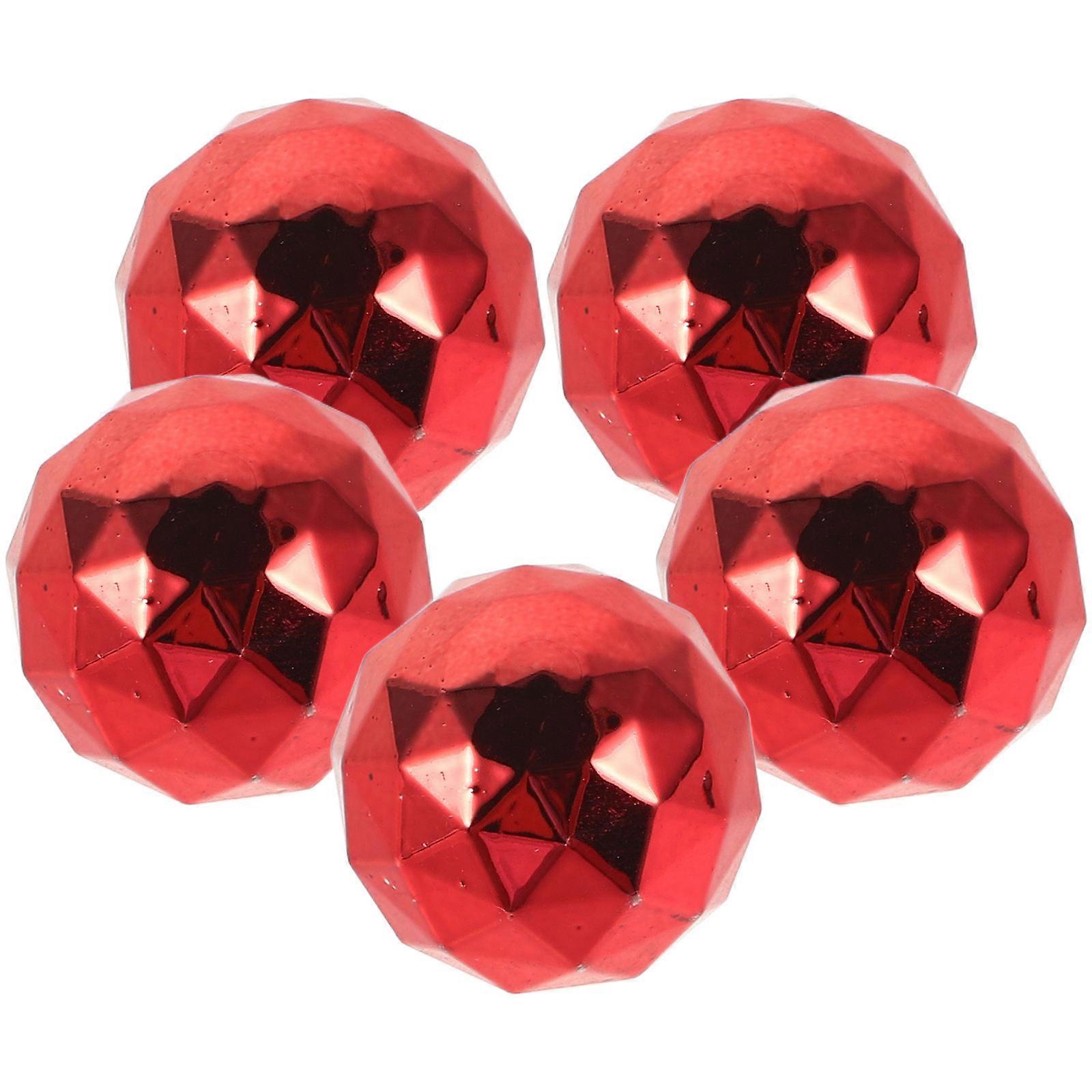 Red Tire Valve Caps with Fine Workmanship Metal and Rubber for Car Use Lightweight and Portable Fits Most Vehicles 5 Pieces