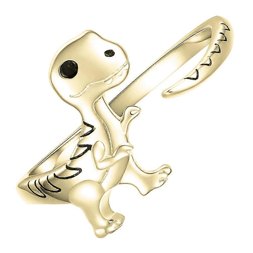 Gylden legering justerbar fingerring for kvinner motesmykker perfekt for hjem og fester