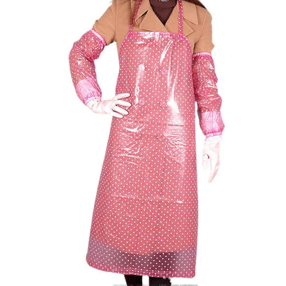 Dish Washing Aprons Waterproof Long Style Kitchen Apron .00X73.00X0.10CM Oil Resistant 1 Set